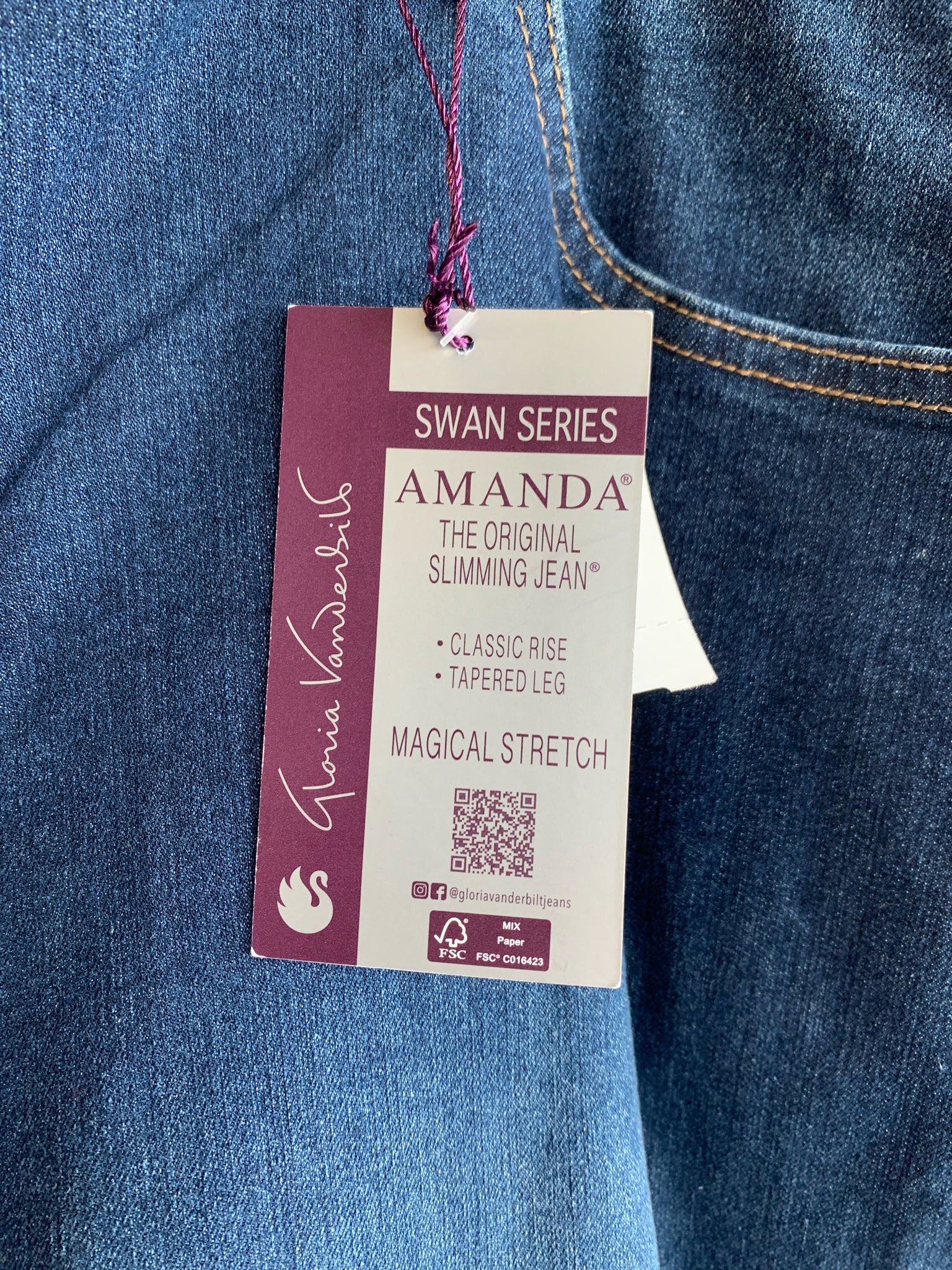 GLORIA VANDERBILT Plus Bottoms Size 20WS Jeans