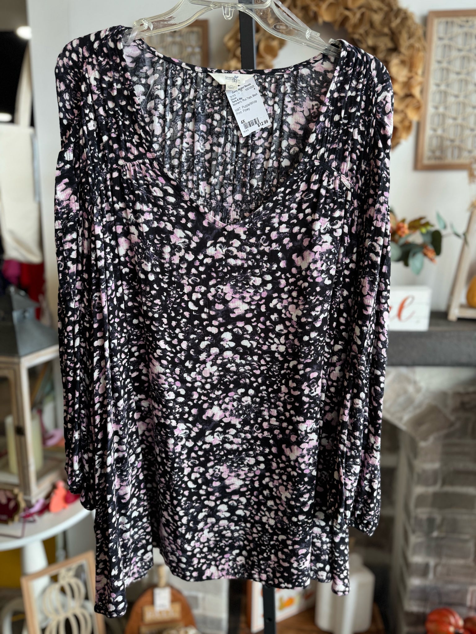 Terra & Sky Plus Tops Size 4X Blouse