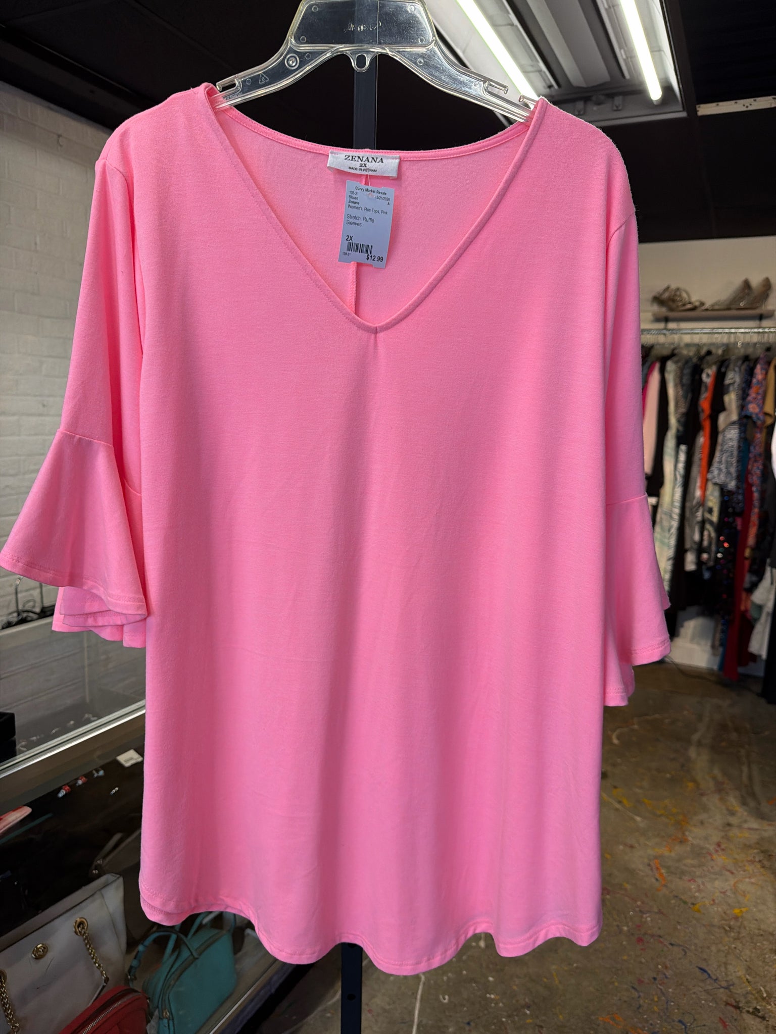 Zenana Plus Tops Size 2X Blouse