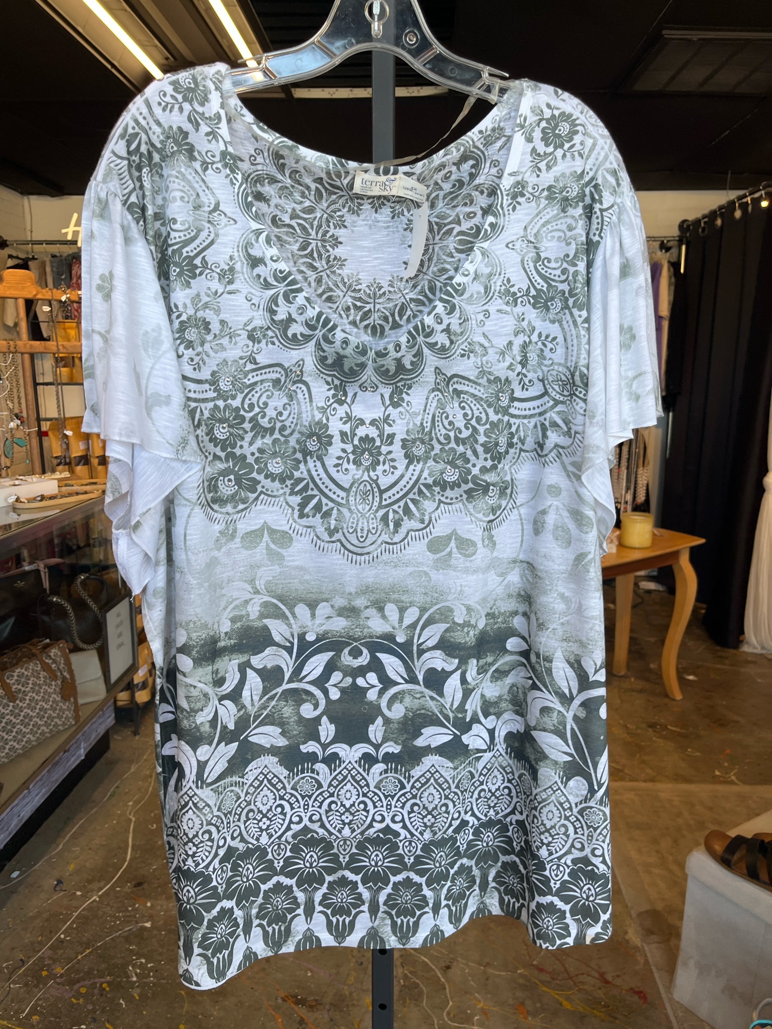 Terra & Sky Plus Tops Size 28/30 Blouse