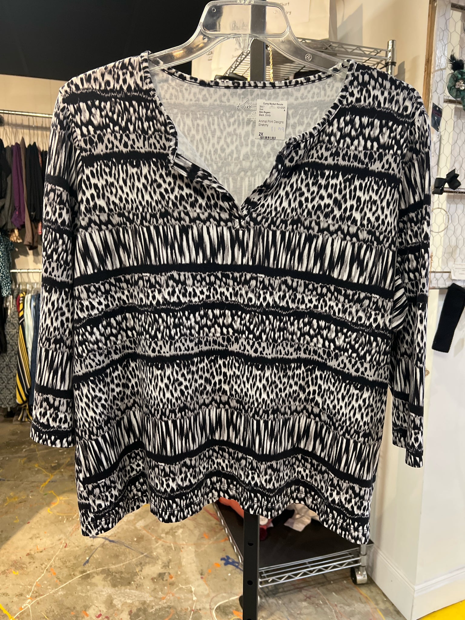 Size 2X Kim Rogers Shirt