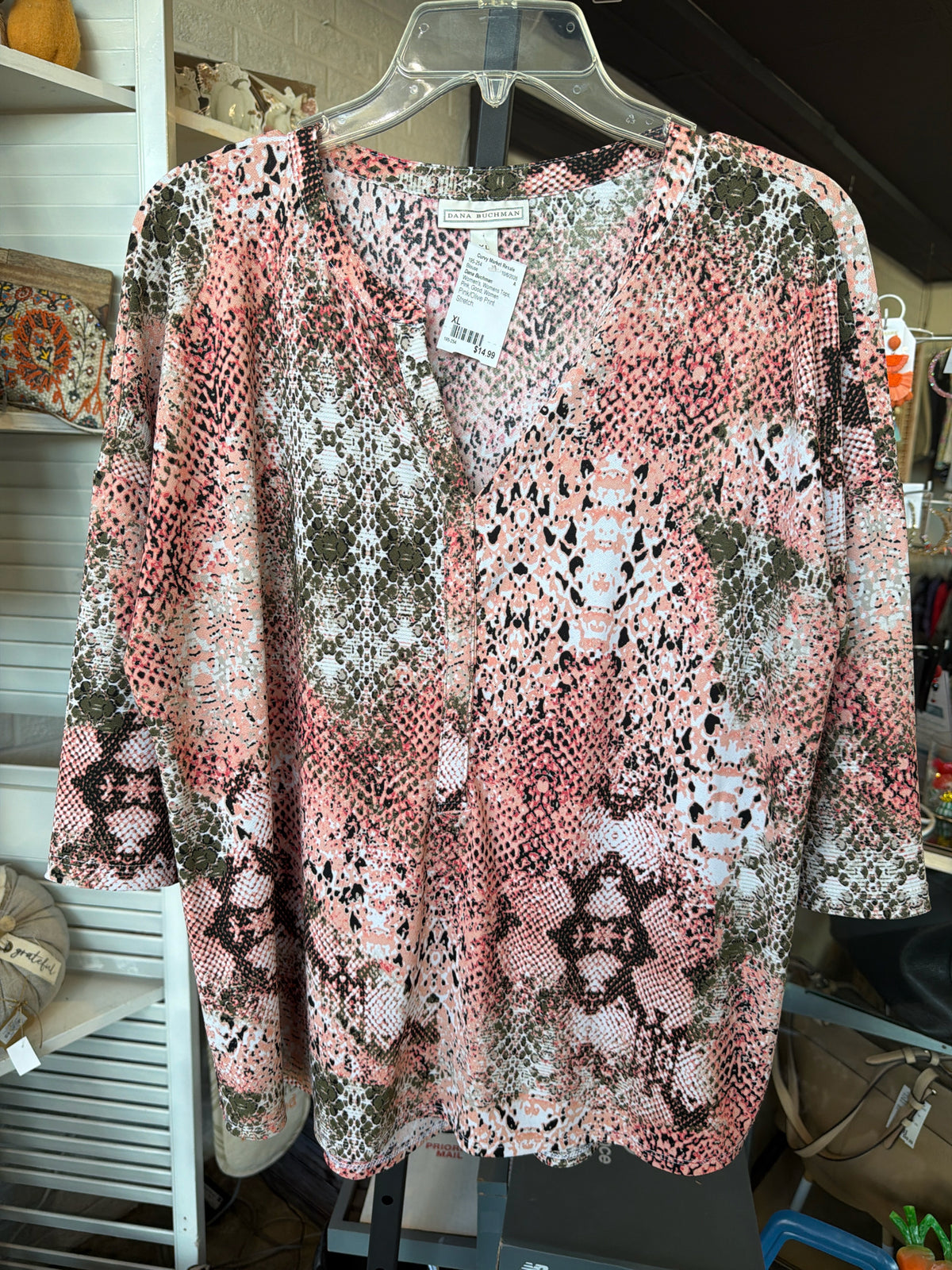 Dana Buchman Womens Tops Size XL Blouse