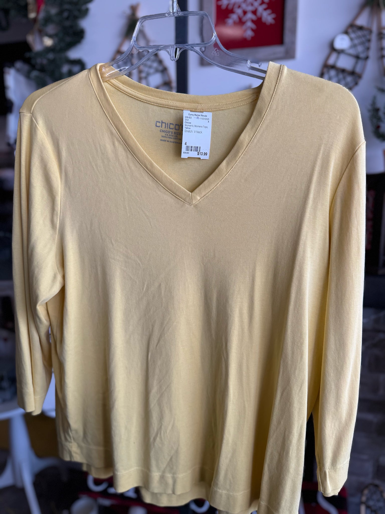 Chicos Womens Tops Size 4 Shirt
