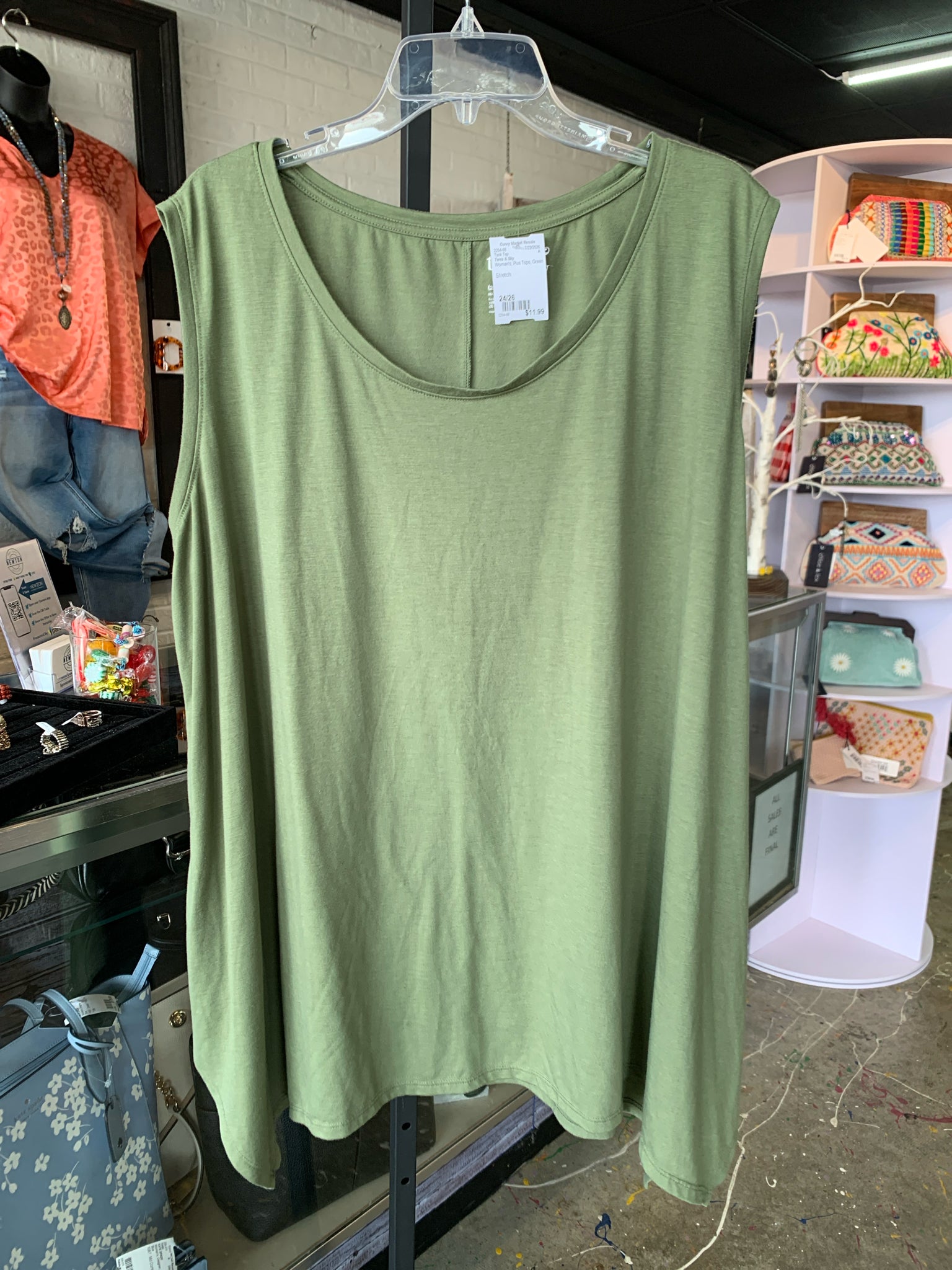 Terra & Sky Plus Tops Size 24/26 Tank Top