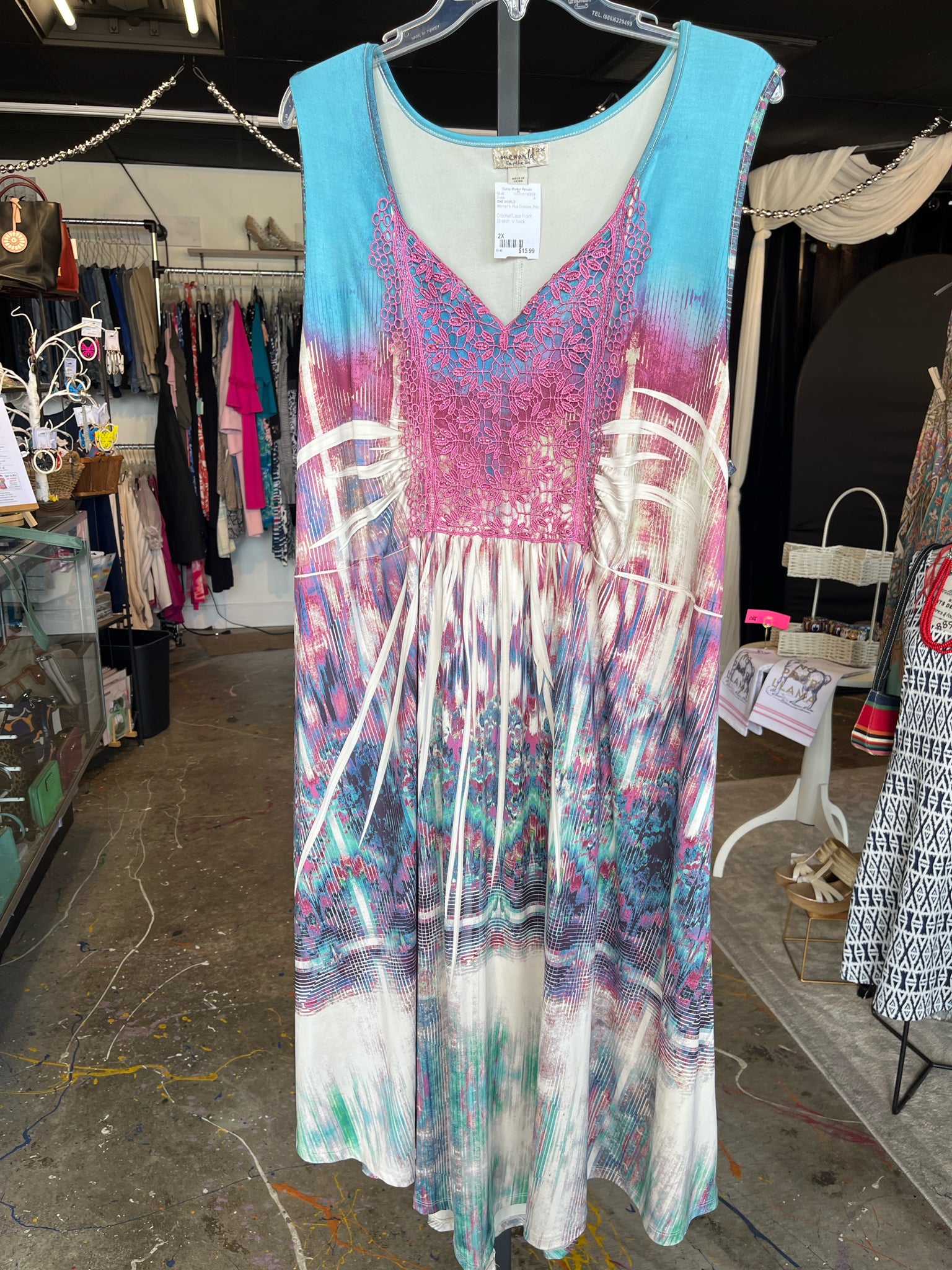 ONE WORLD Plus Dresses Size 2X Dress