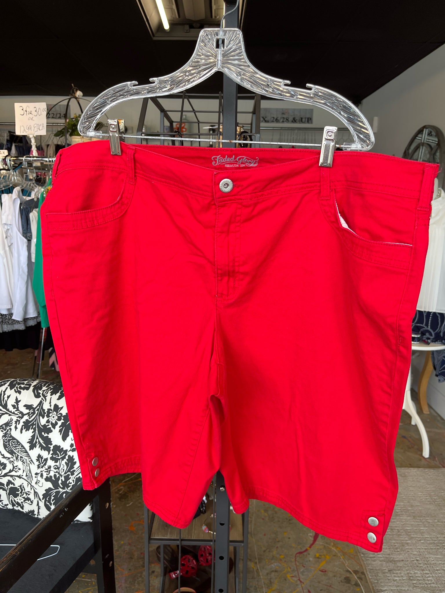 Faded Glory Plus Bottoms Size 22 Shorts