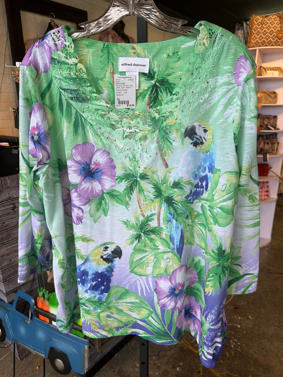 Alfred Dunner Womens Tops Size XL Blouse