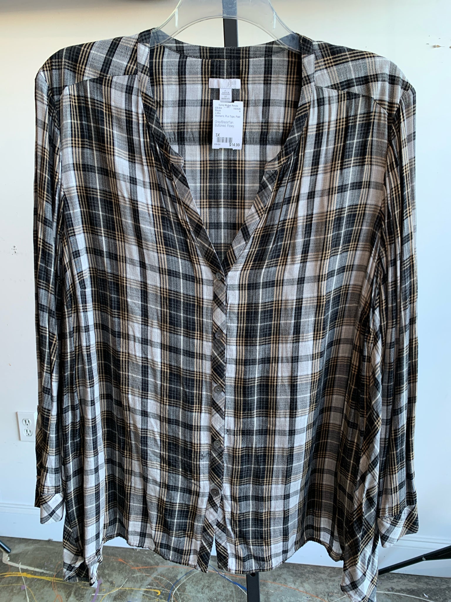 J.JILL Plus Tops Size 3X Blouse