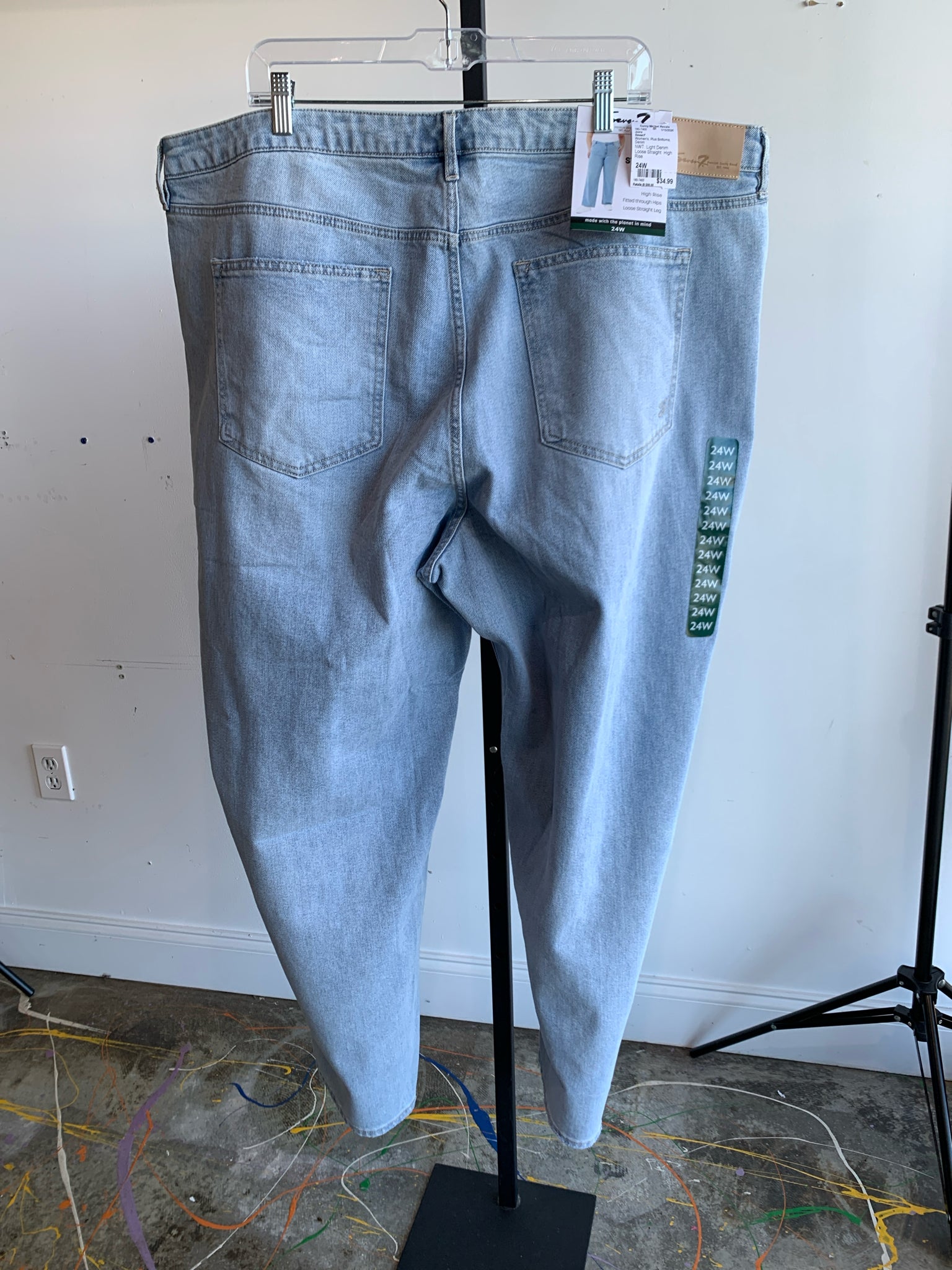 Seven7 Plus Bottoms Size 24W Jeans
