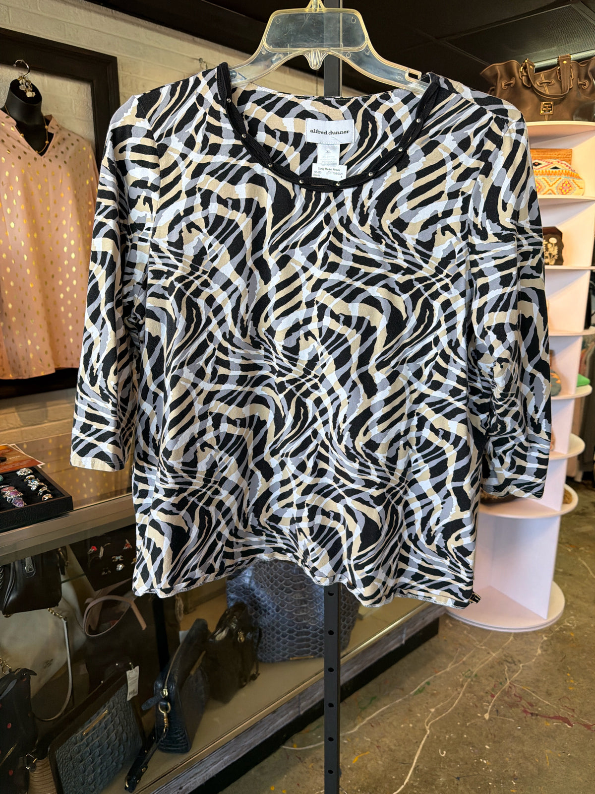 Alfred Dunner Womens Tops Size XL Blouse