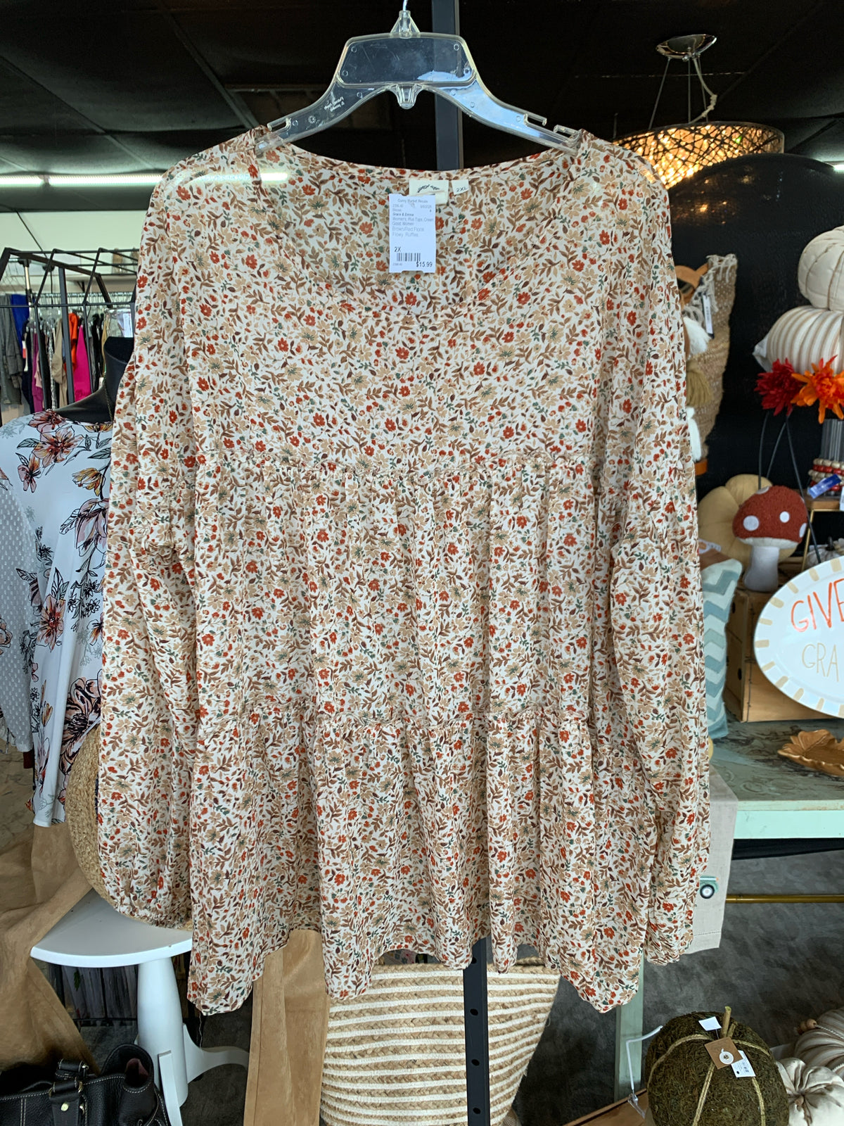 Grace & Emma Plus Tops Size 2X Blouse