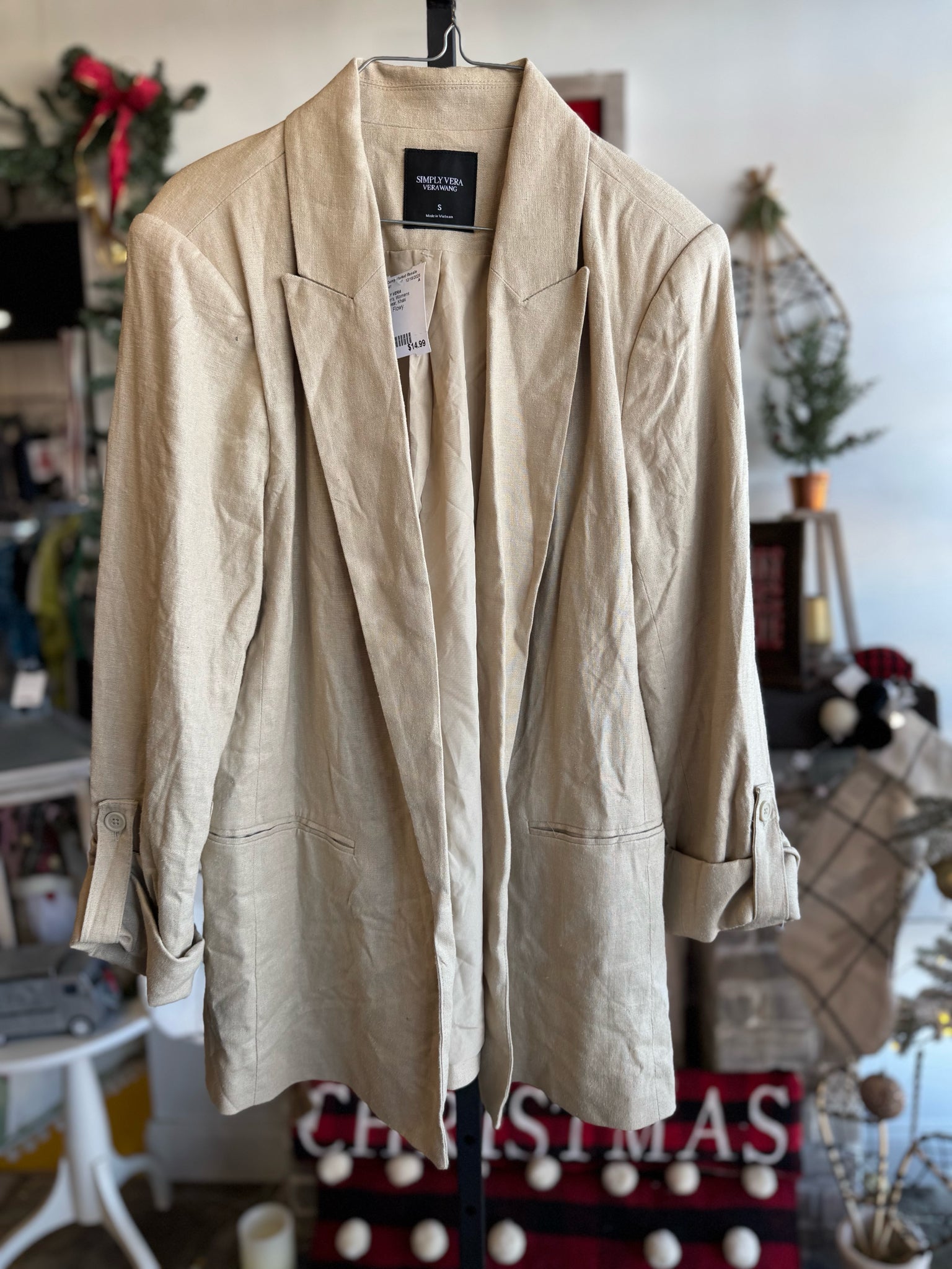 SIMPLY VERA Womens Outerwear Blazer