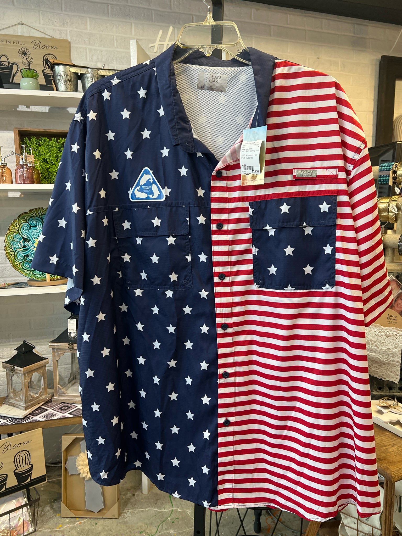 ocean and coast Men's Size 4XL Mens Clothing Shirt