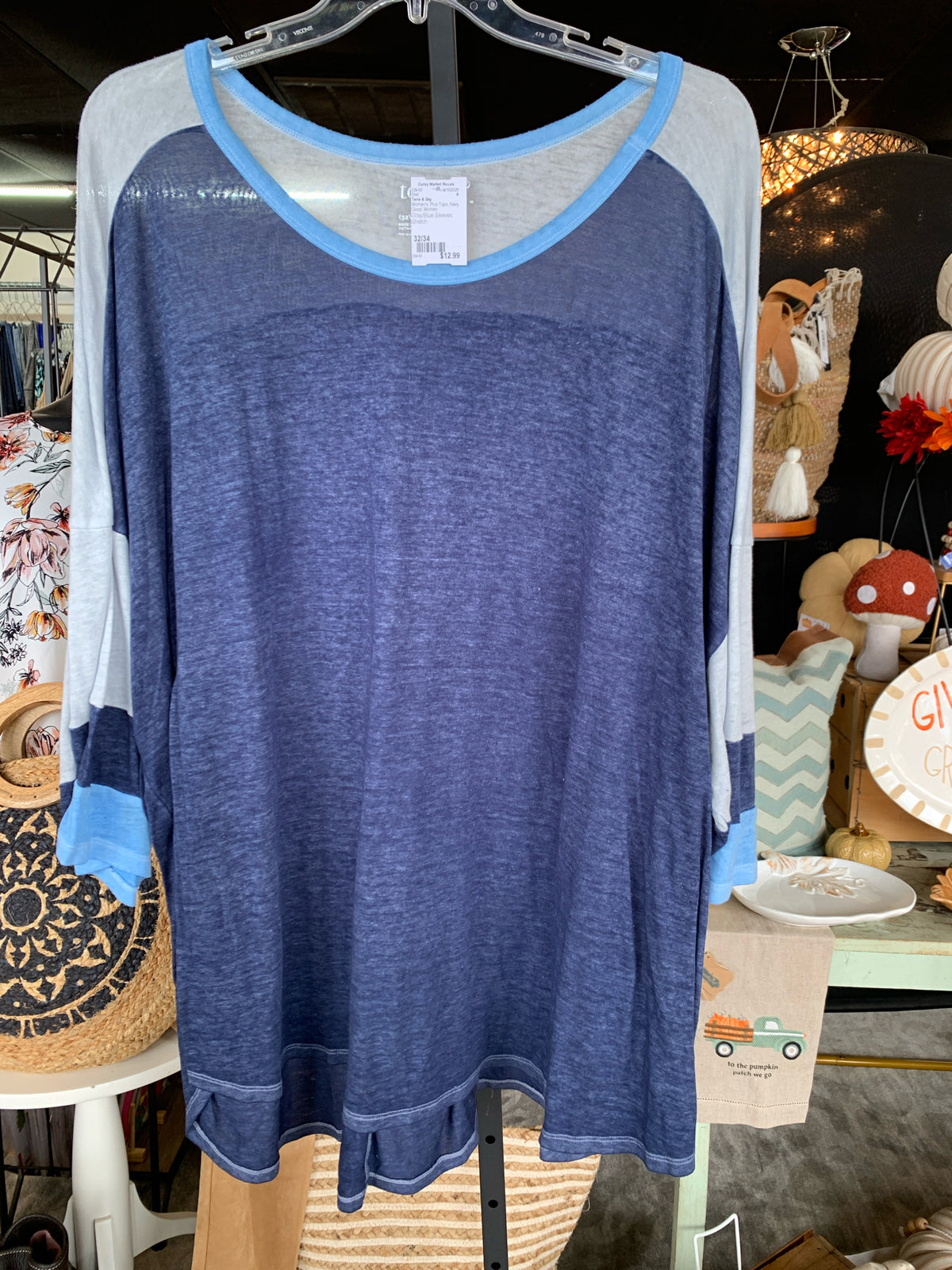 Terra & Sky Plus Tops Size 32/34 Shirt