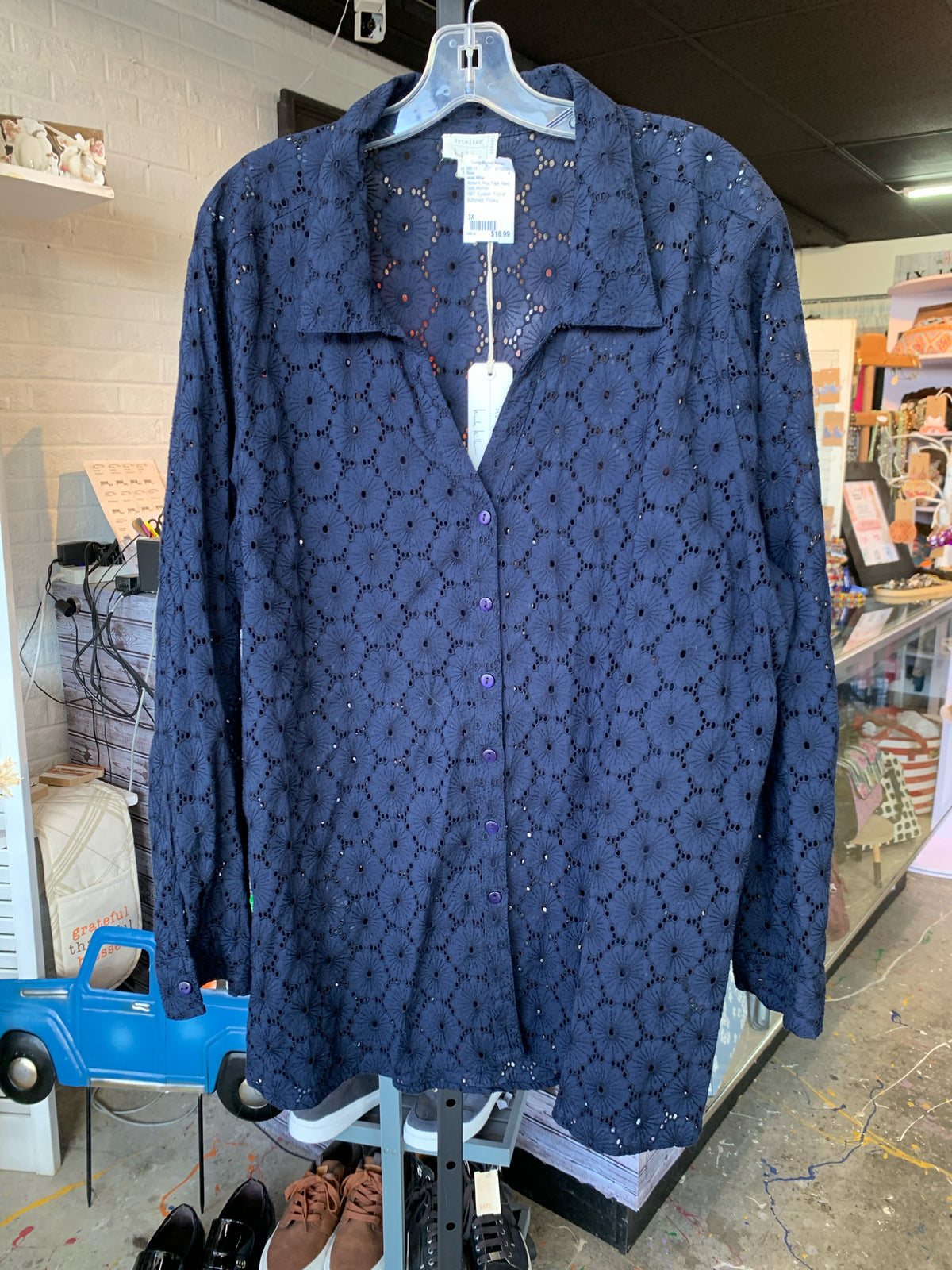 nicole Miller Plus Tops Size 3X Blouse