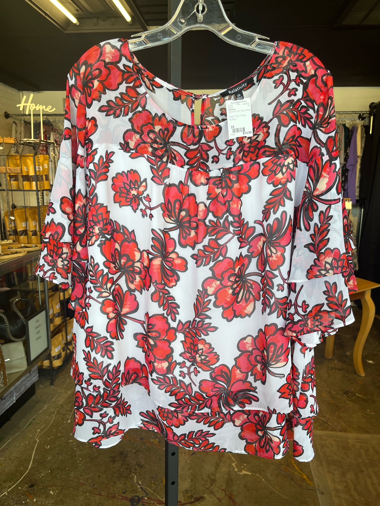 Relativity Plus Tops Size 2X Blouse