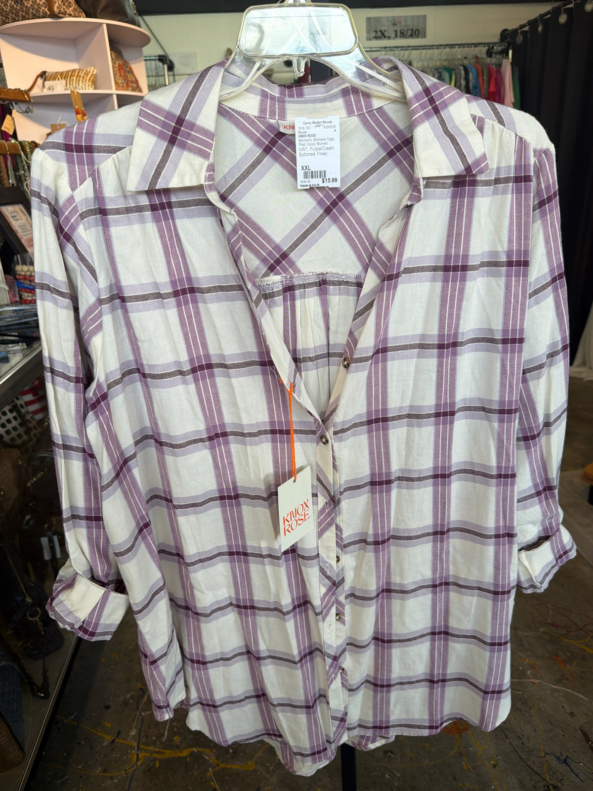 KNOX ROSE Womens Tops Size XXL Blouse