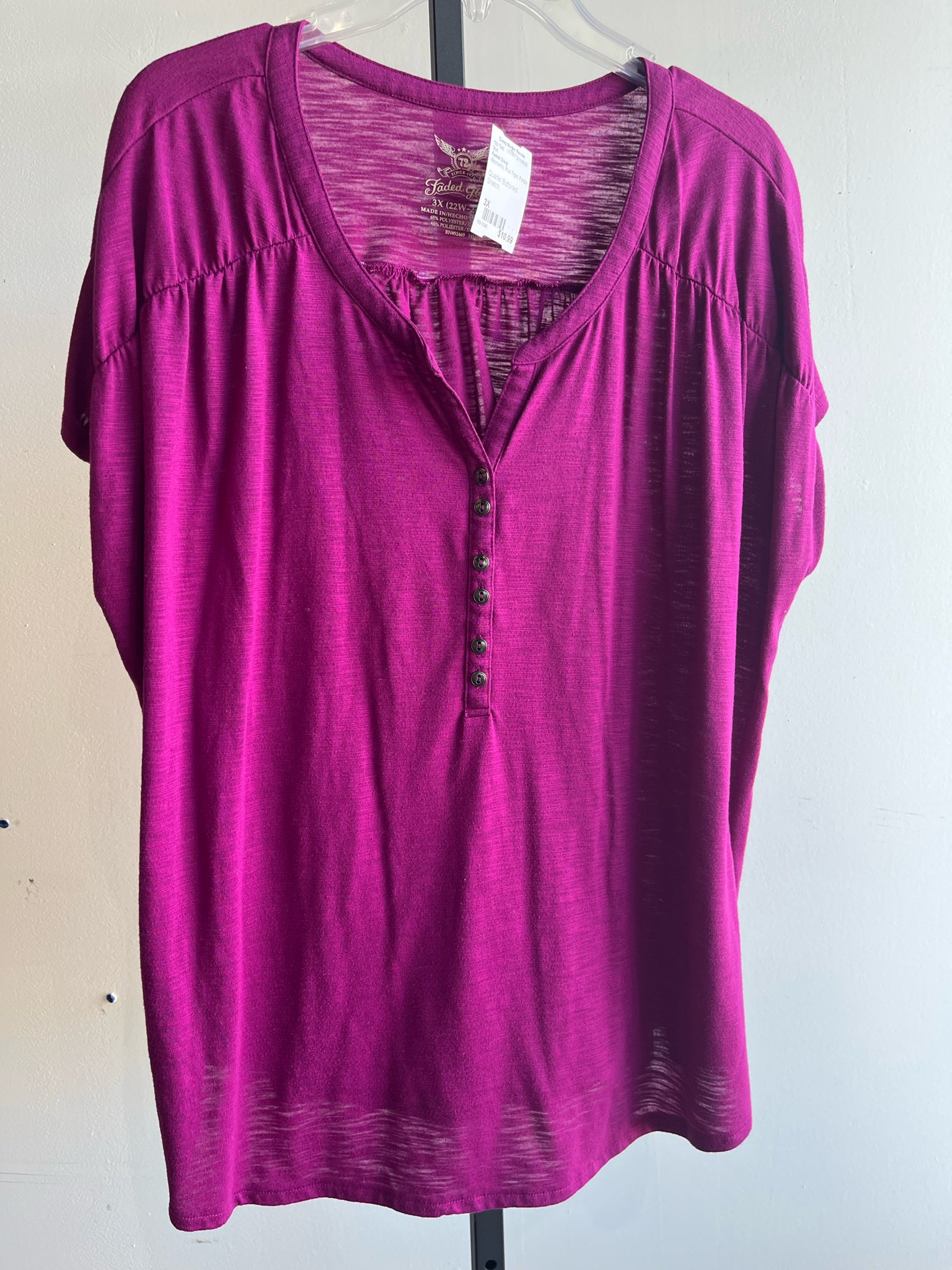 Faded Glory Plus Tops Size 3X Shirt