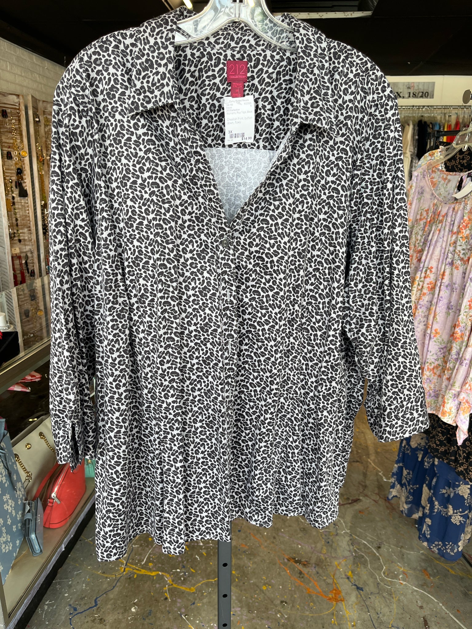 212 Collection Plus Tops Size 3X Blouse