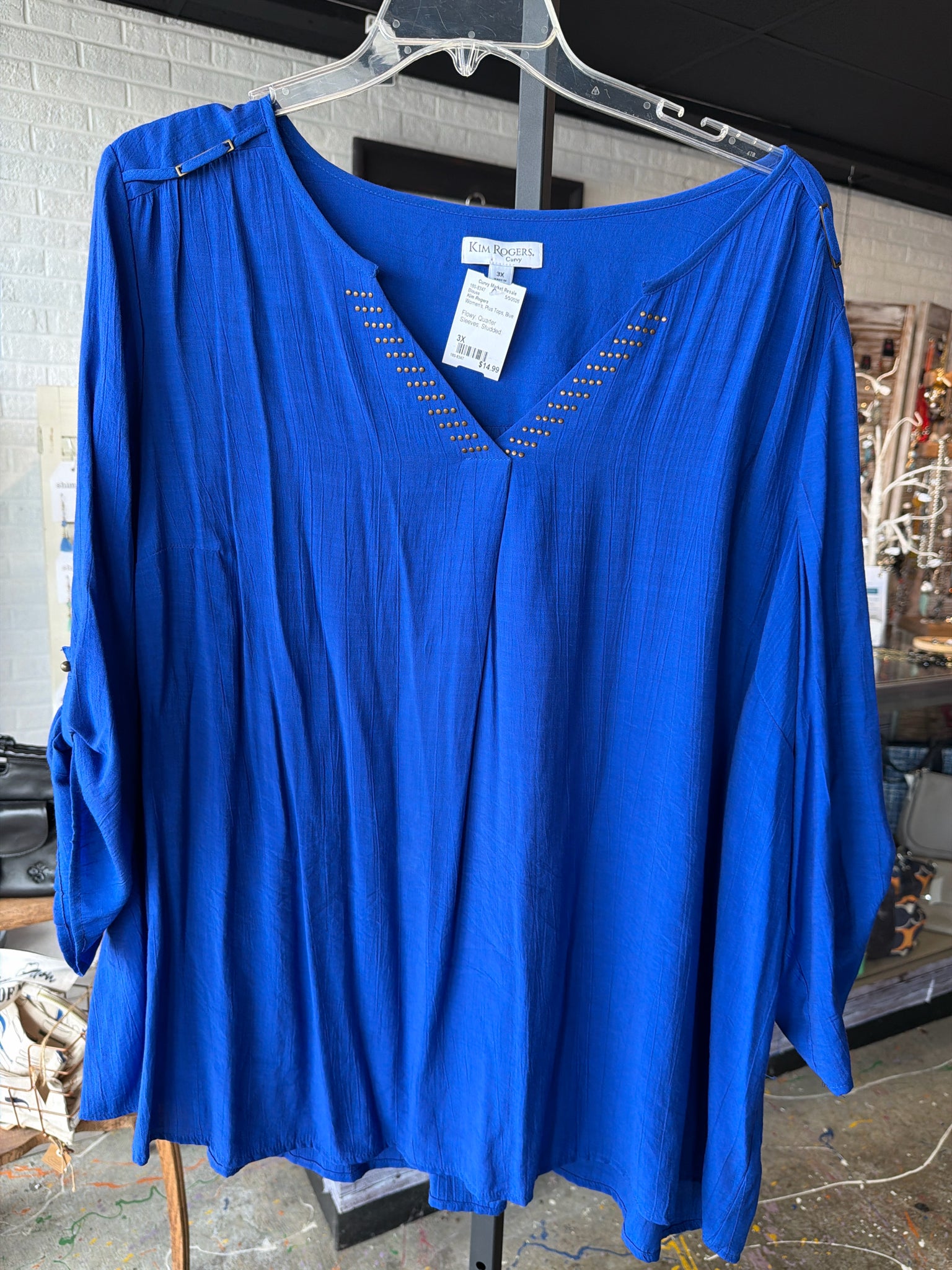 Kim Rogers Plus Tops Size 3X Blouse