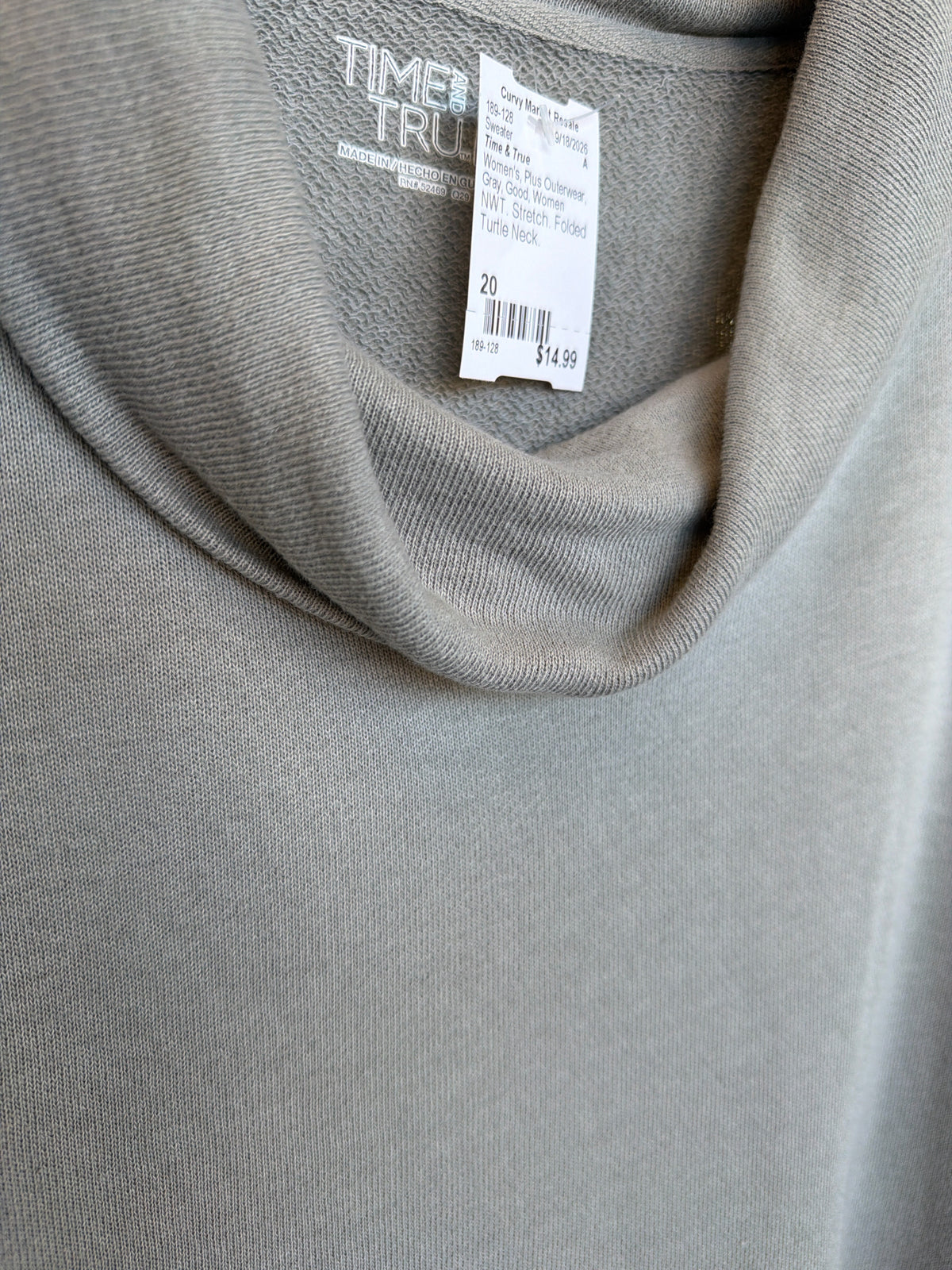 Time & True Plus Outerwear Size 20 Sweater