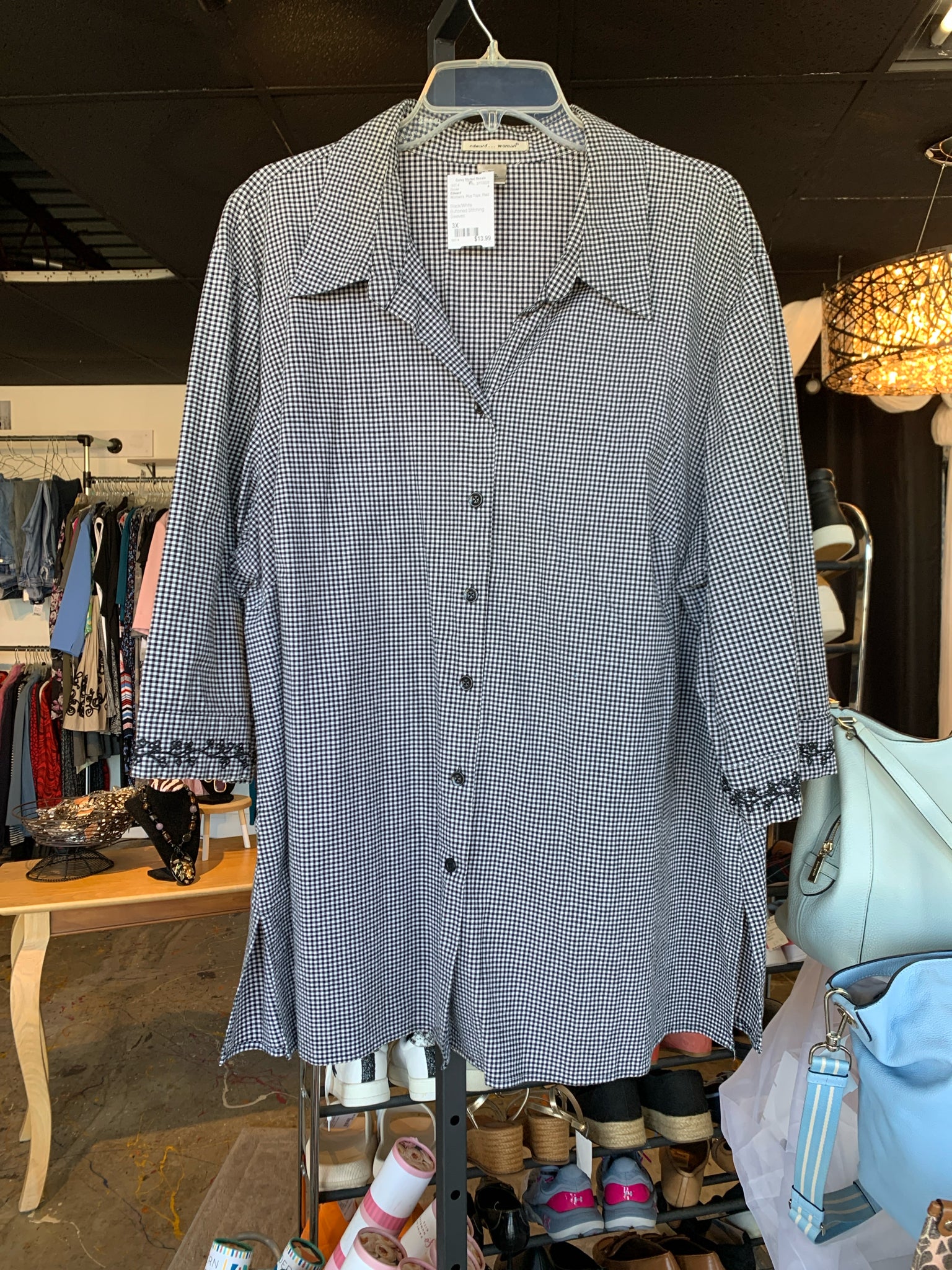 Edward Plus Tops Size 3X Blouse