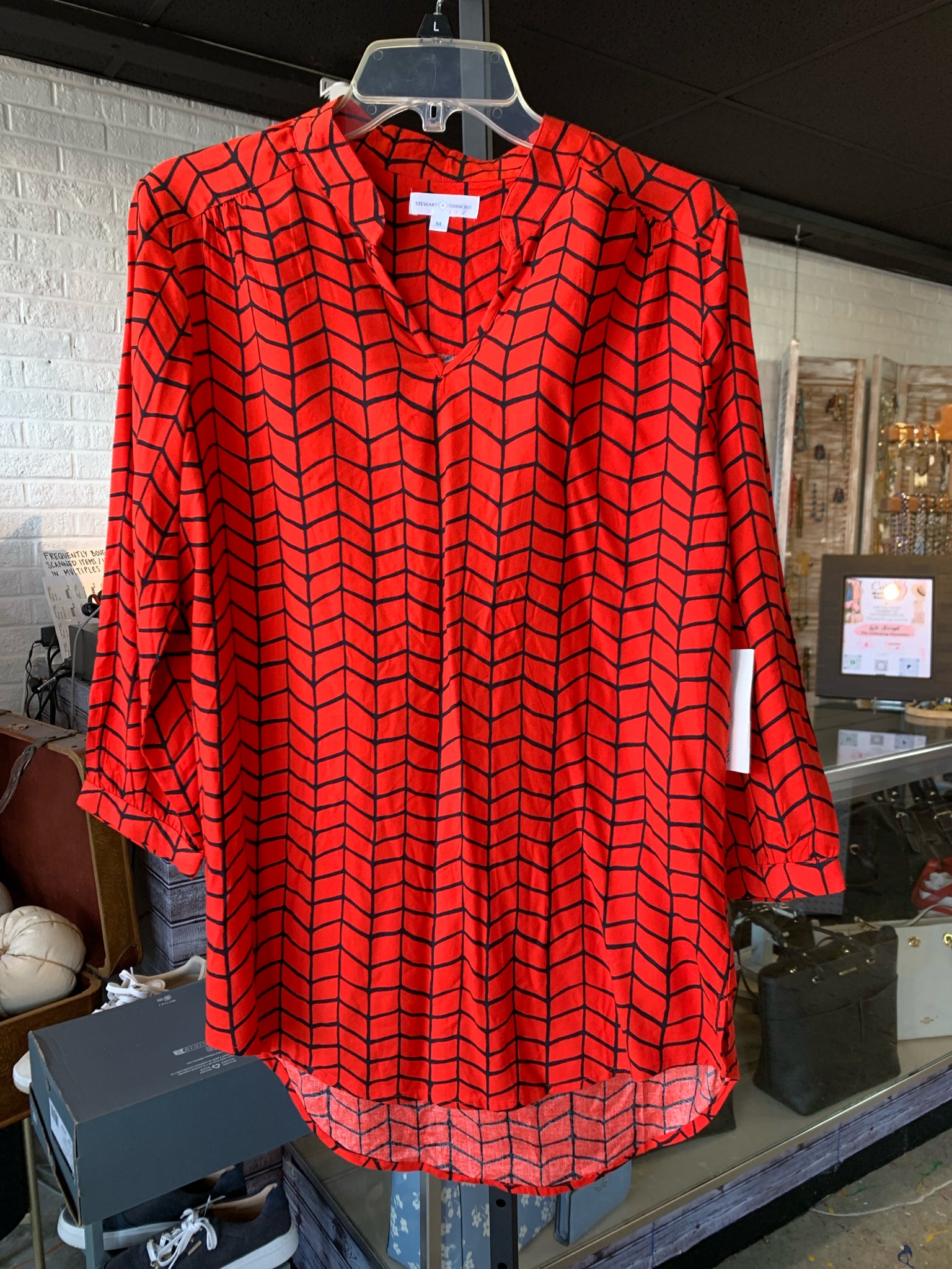 Stewart Simmons Womens Tops Size M Blouse