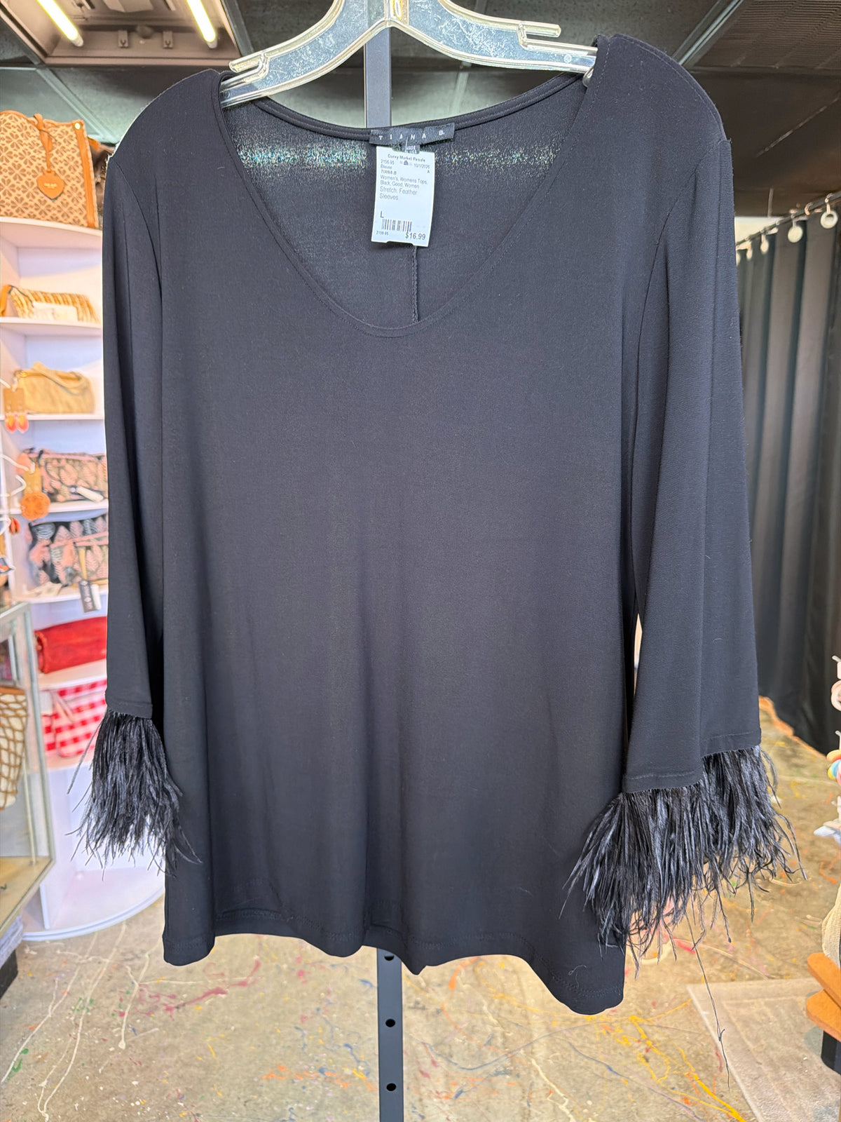 TIANA B Womens Tops Size L Blouse