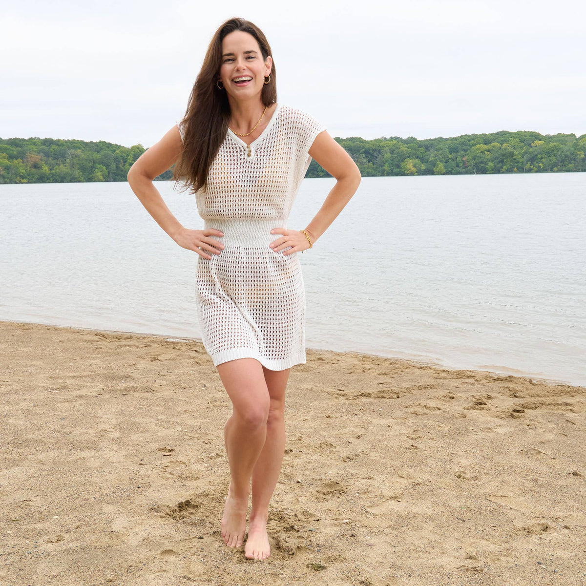 SALE - Swimsuit Cover Up Santorini Lightweight Open Knit