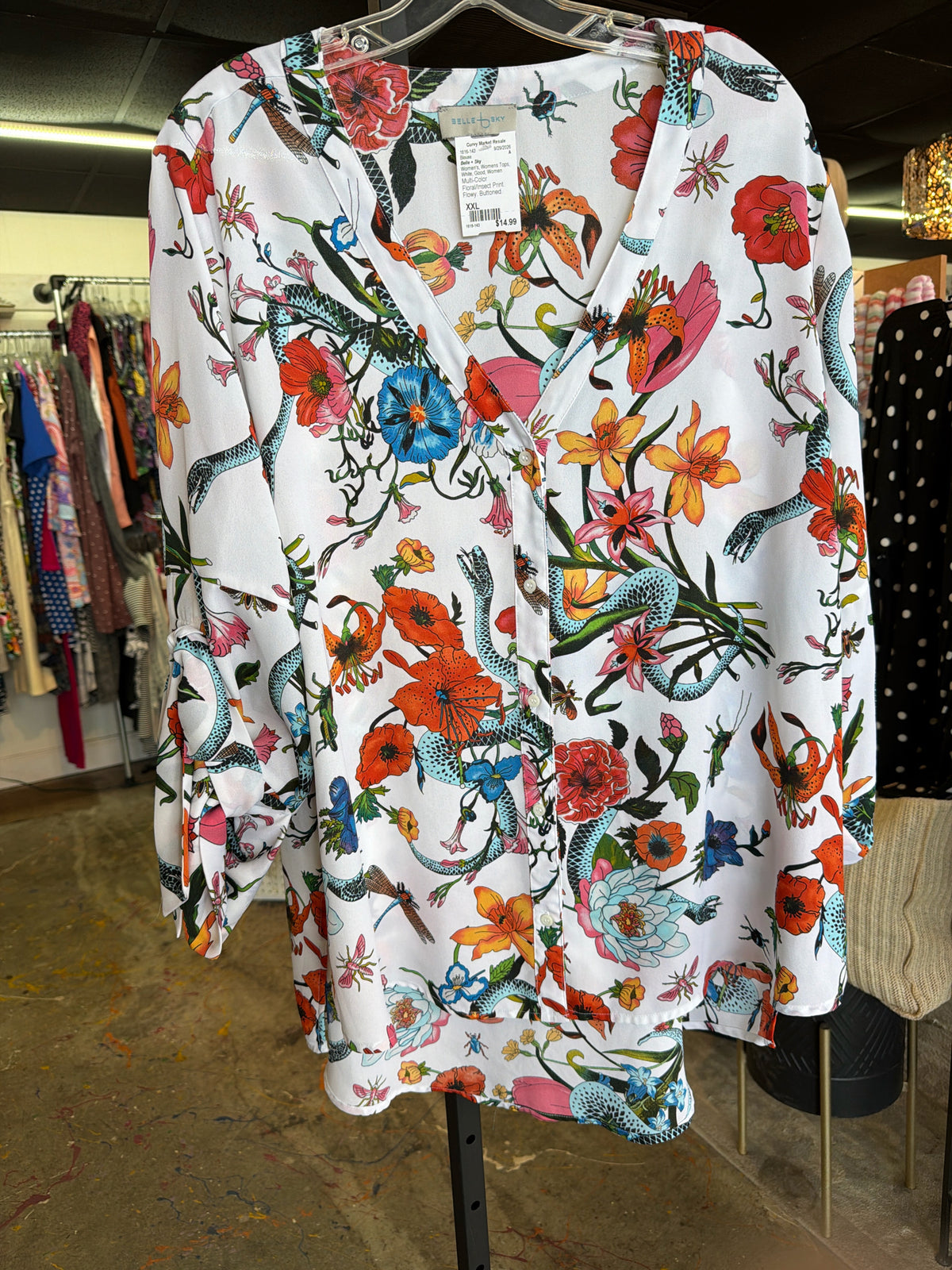 Belle + Sky Womens Tops Size XXL Blouse