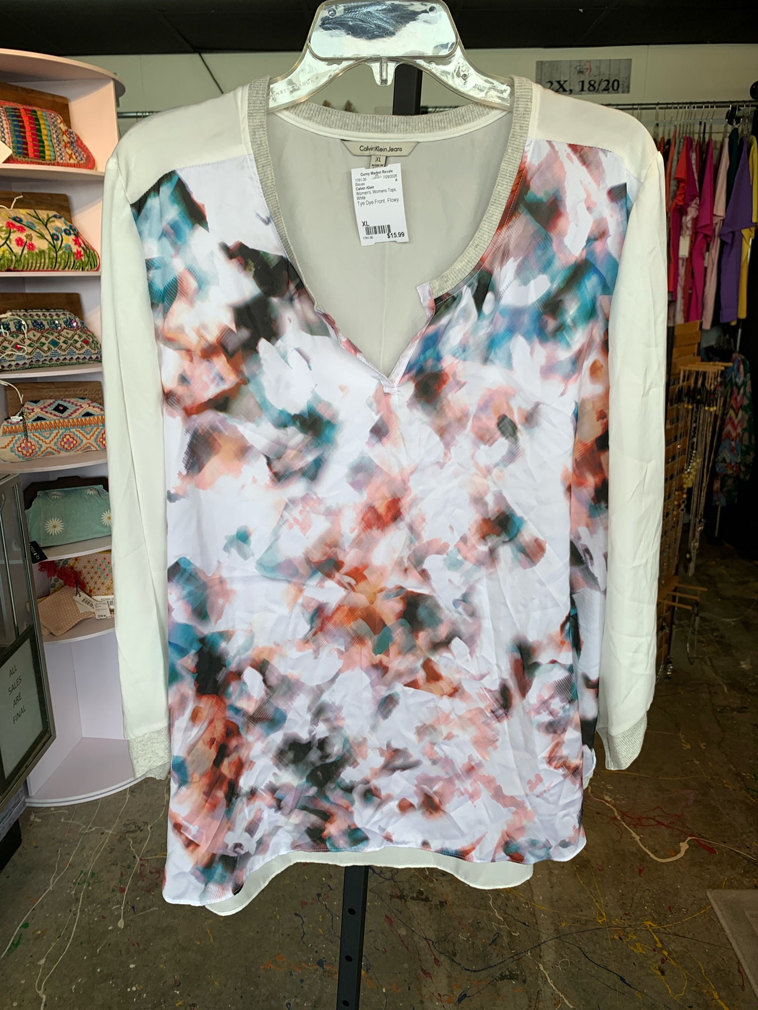 Calvin Klein Womens Tops Size XL Blouse