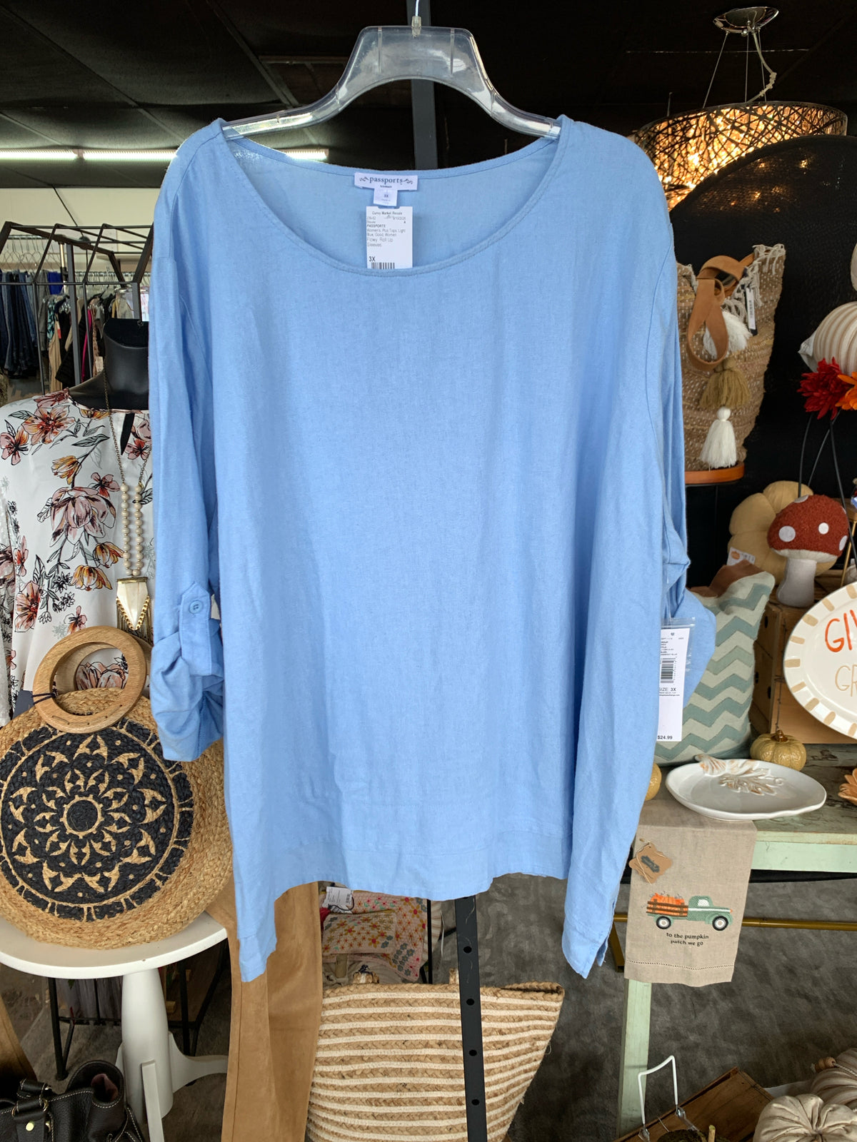 PASSPORTS Plus Tops Size 3X Blouse