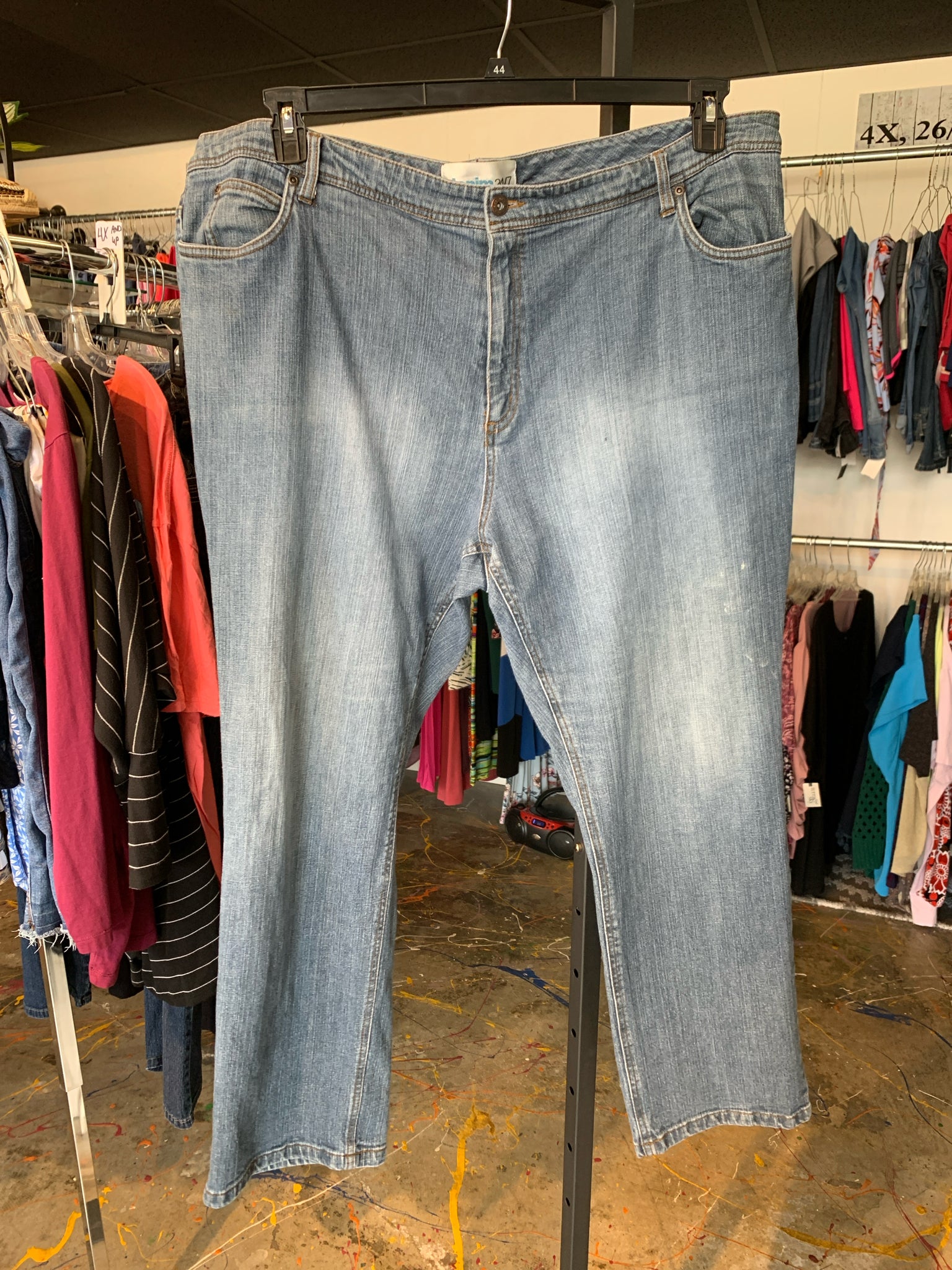Denim 24/7 Plus Bottoms Size 24W Jeans