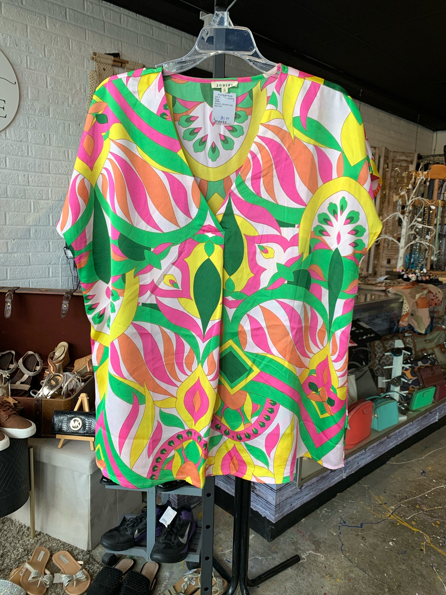 JODIFL Womens Tops Size L Blouse