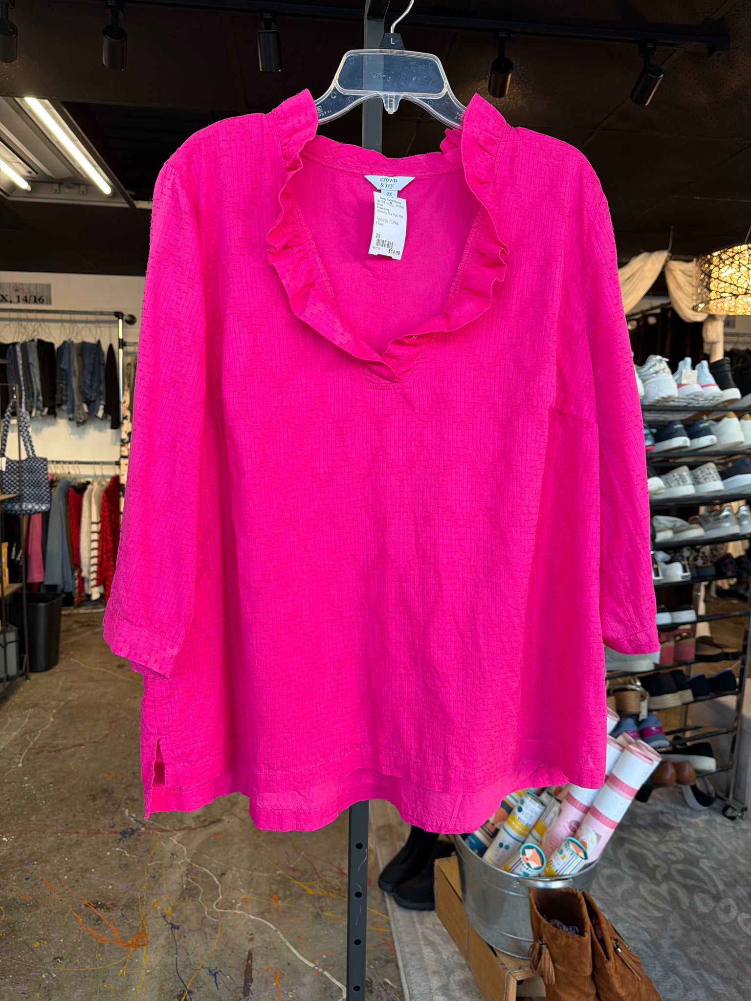 Crown & Ivy Plus Tops Size 2X Blouse