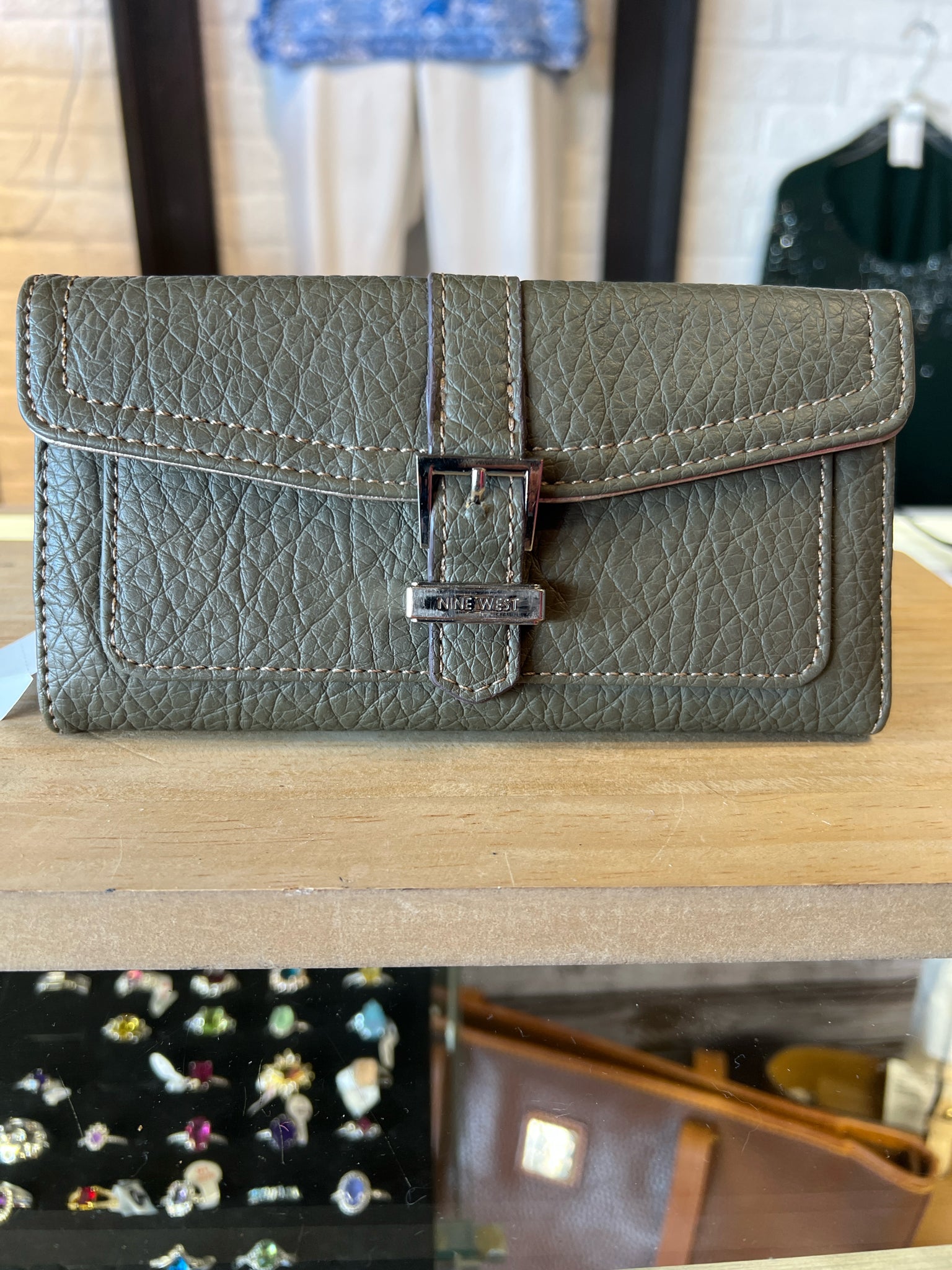 NINE WEST Green Purse