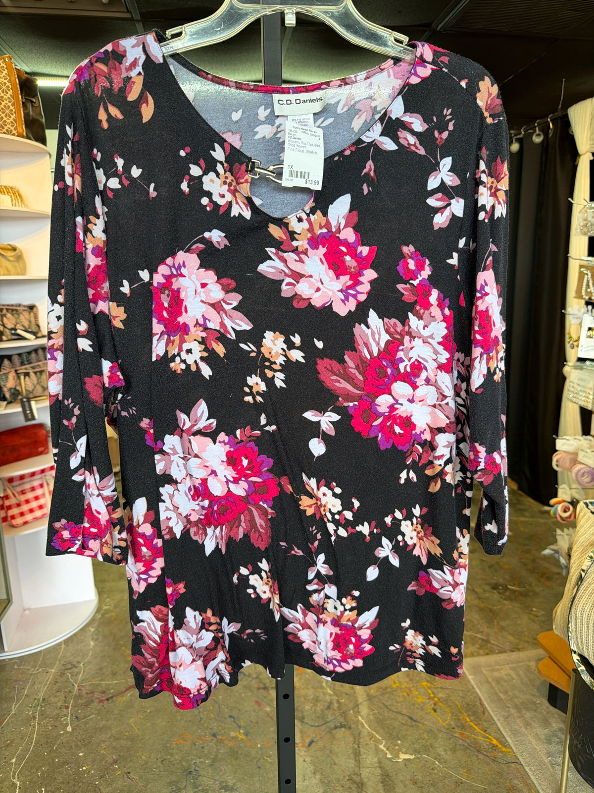CD Daniels Plus Tops Size 1X Blouse