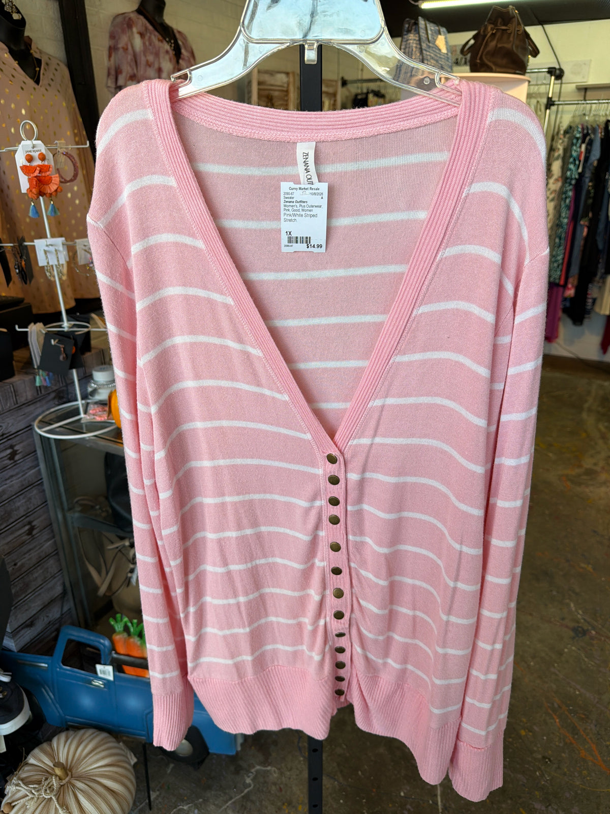 Zenana Outfiters Plus Outerwear Size 1X Sweater