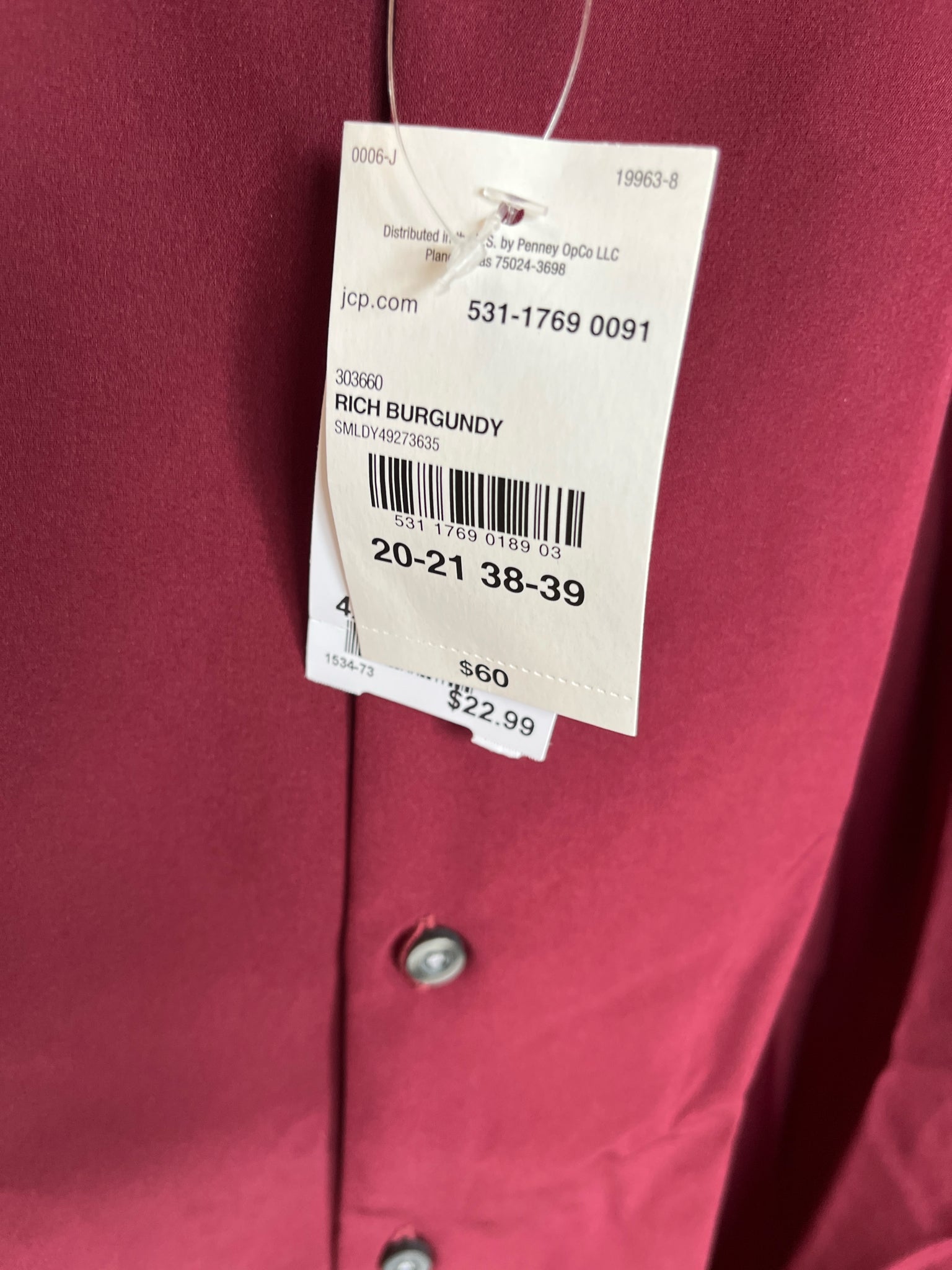 J. Ferrar Men's Size 4XL Mens Clothing Shirt