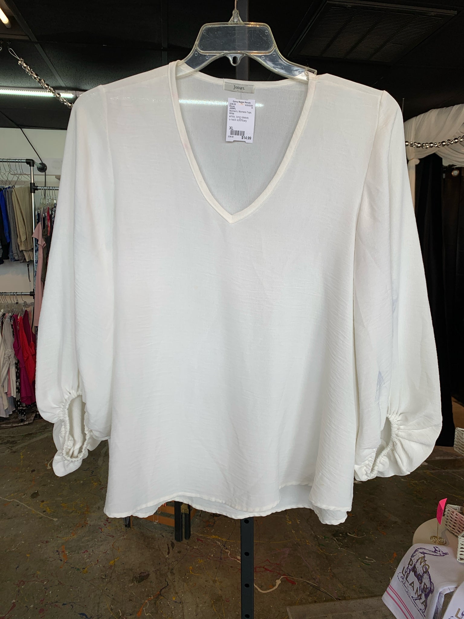 JODIFL Womens Tops Size XL Blouse