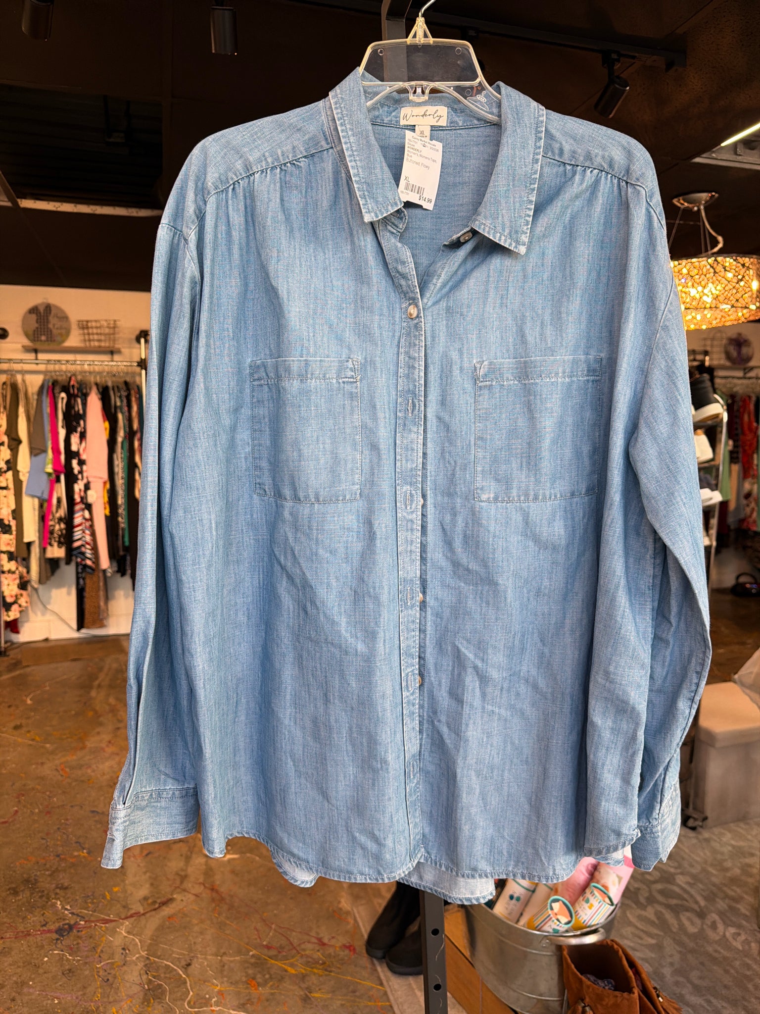 WONDERLY Womens Tops Size XL Blouse