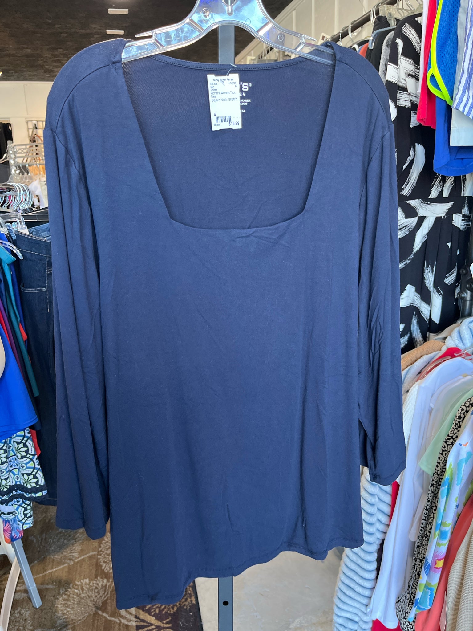 Chicos Womens Tops Size 4 Shirt