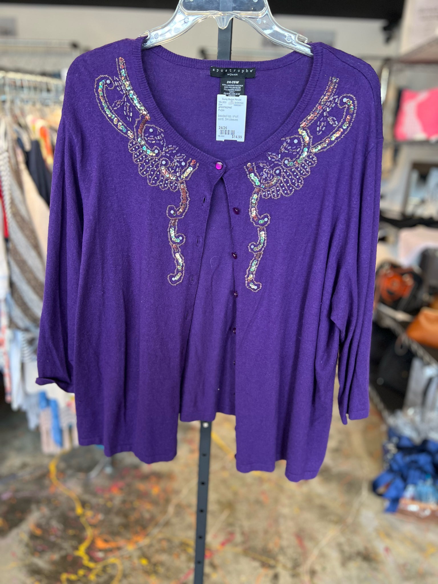 Size 24/26 APOSTROPHE Cardigan