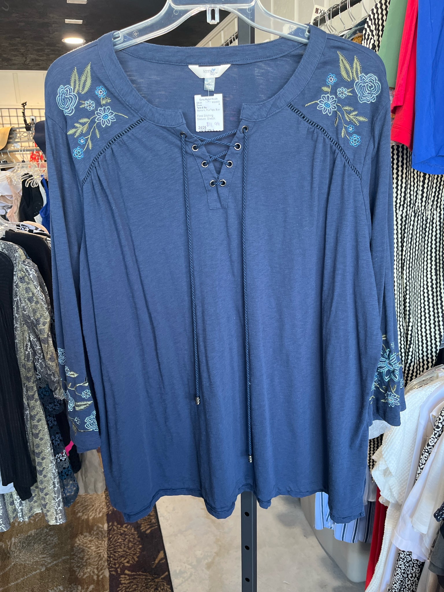 Terra & Sky Plus Tops Size 24/26 Blouse