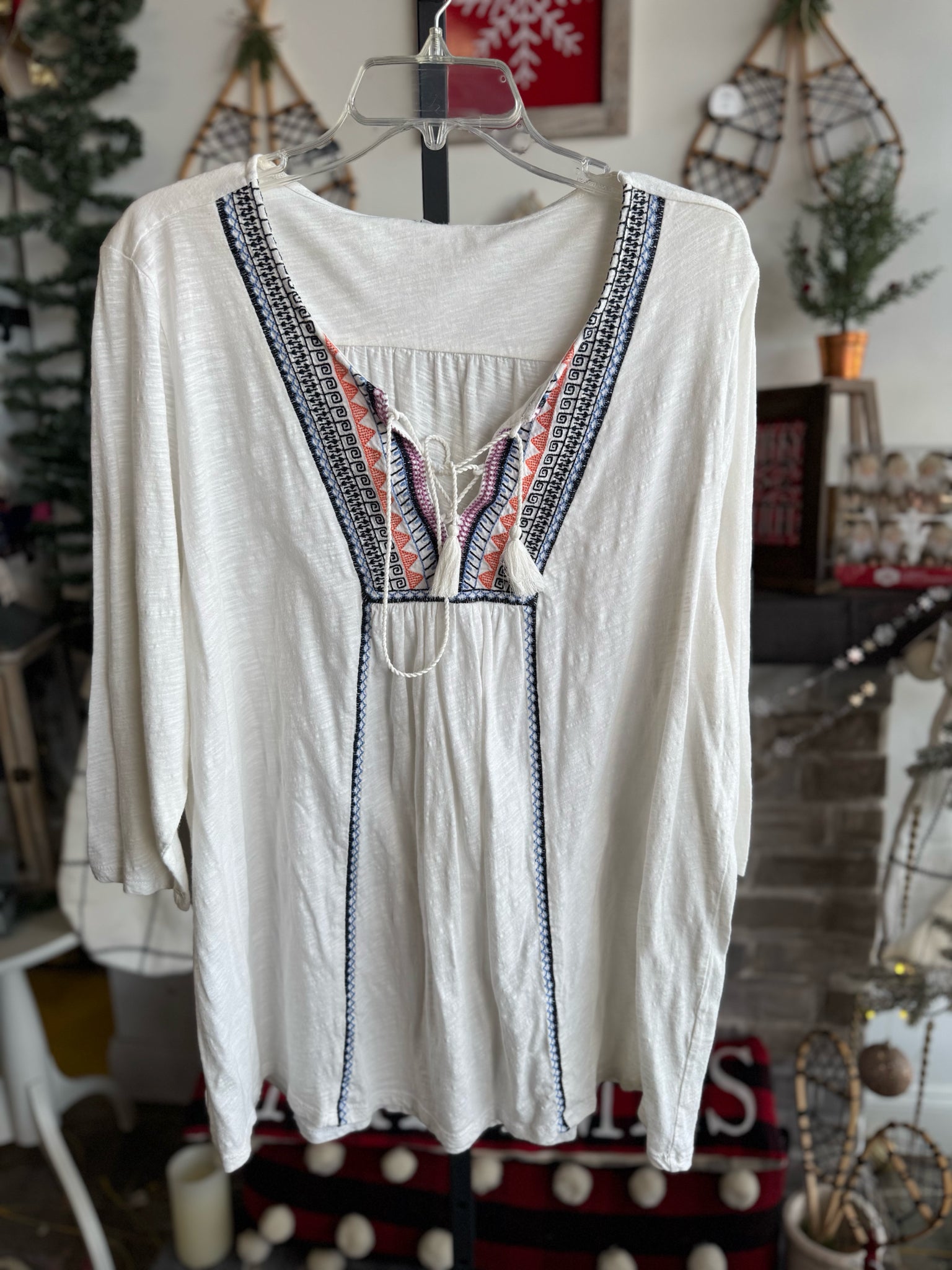 LUCKY BRAND Plus Tops Size 3X Blouse