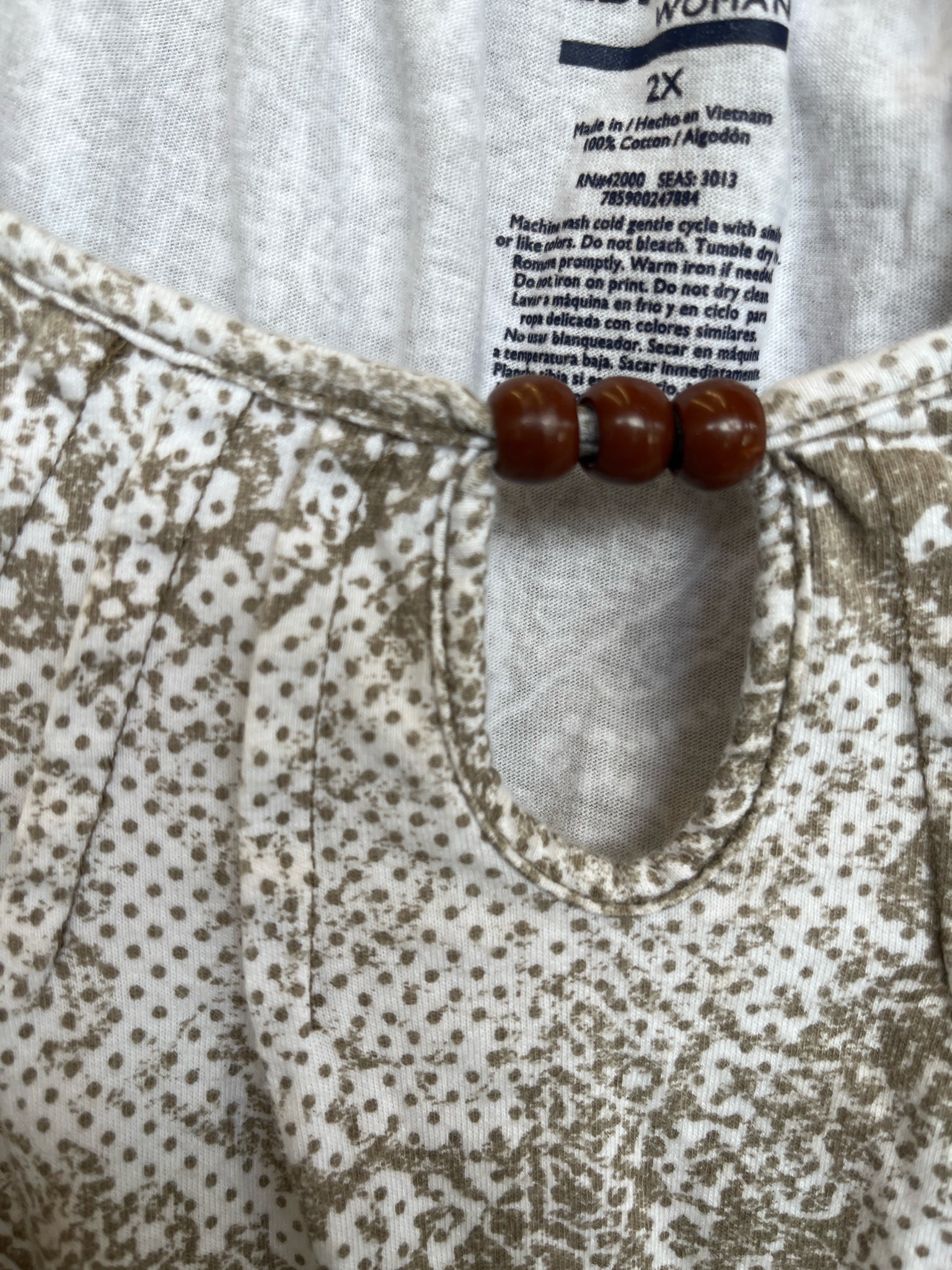 Basic Editions Plus Tops Size 2X Blouse
