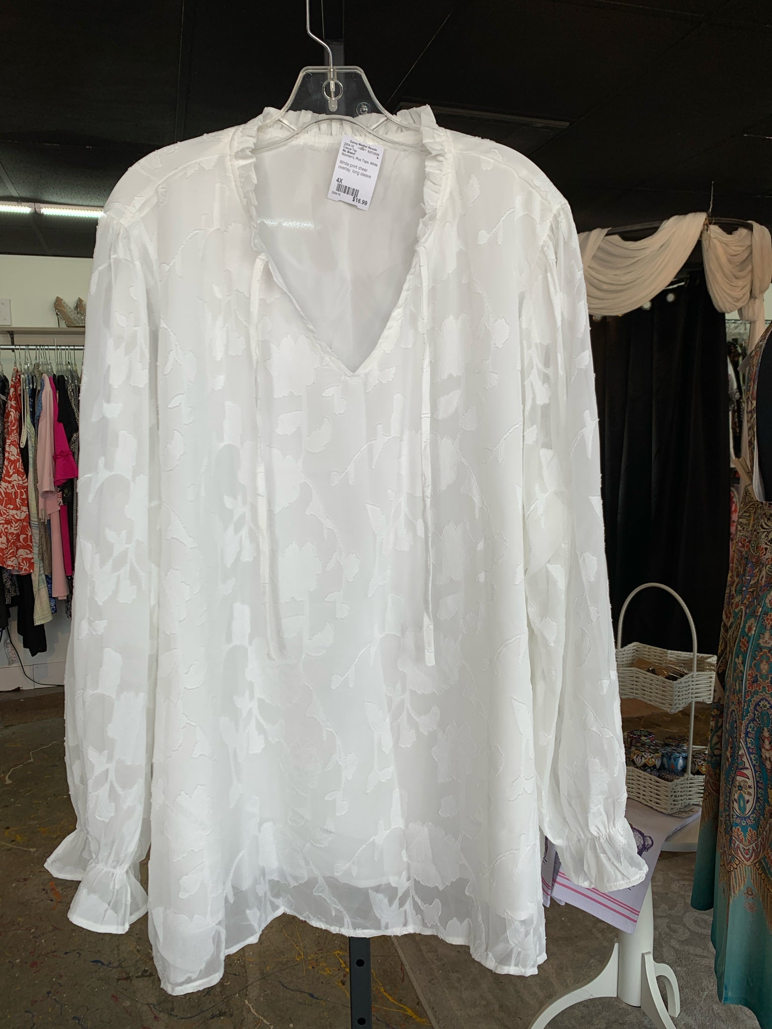 No Brand Plus Tops Size 4X Casual Top
