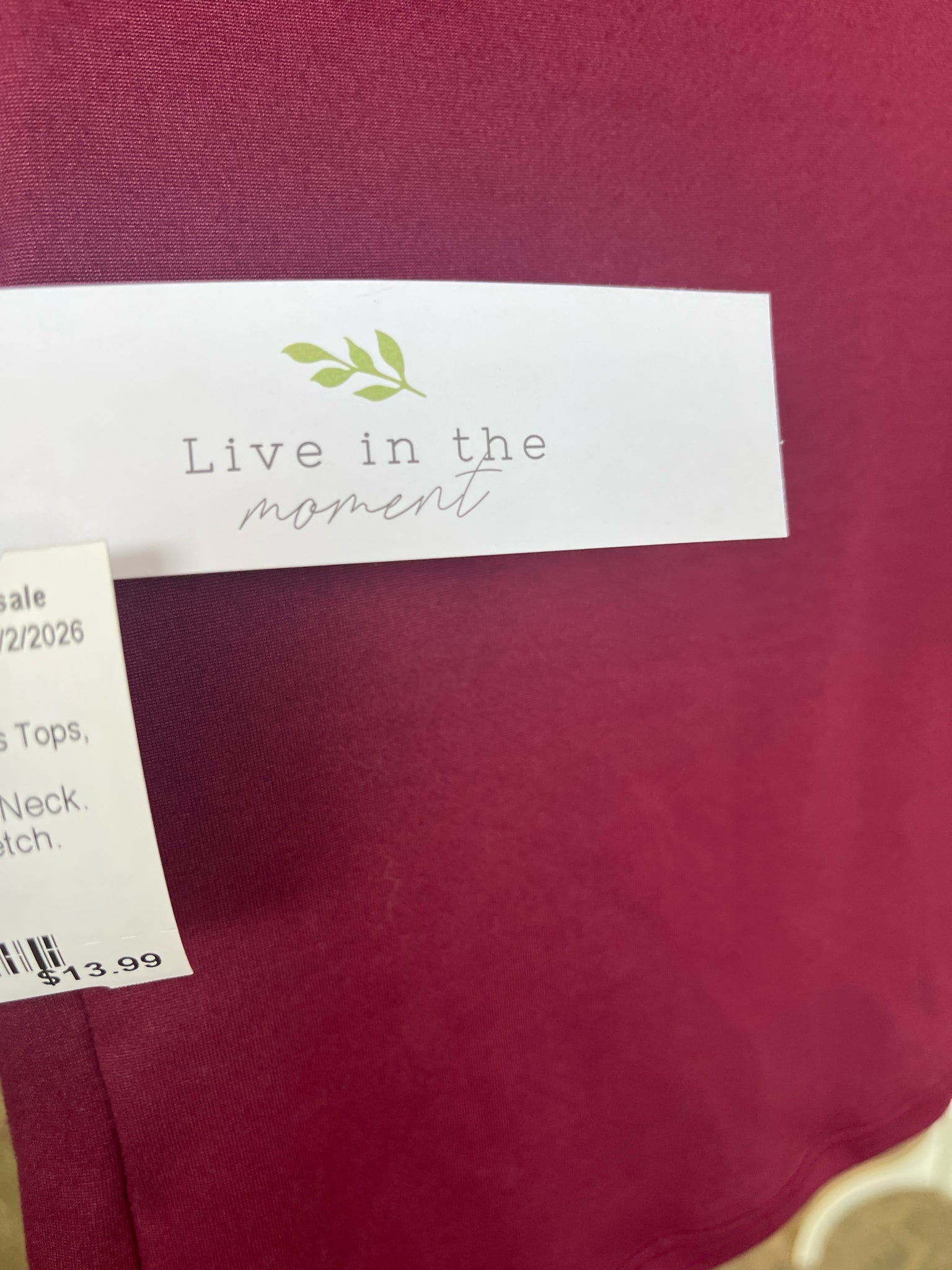 Live in the Moment Womens Tops Size M Blouse