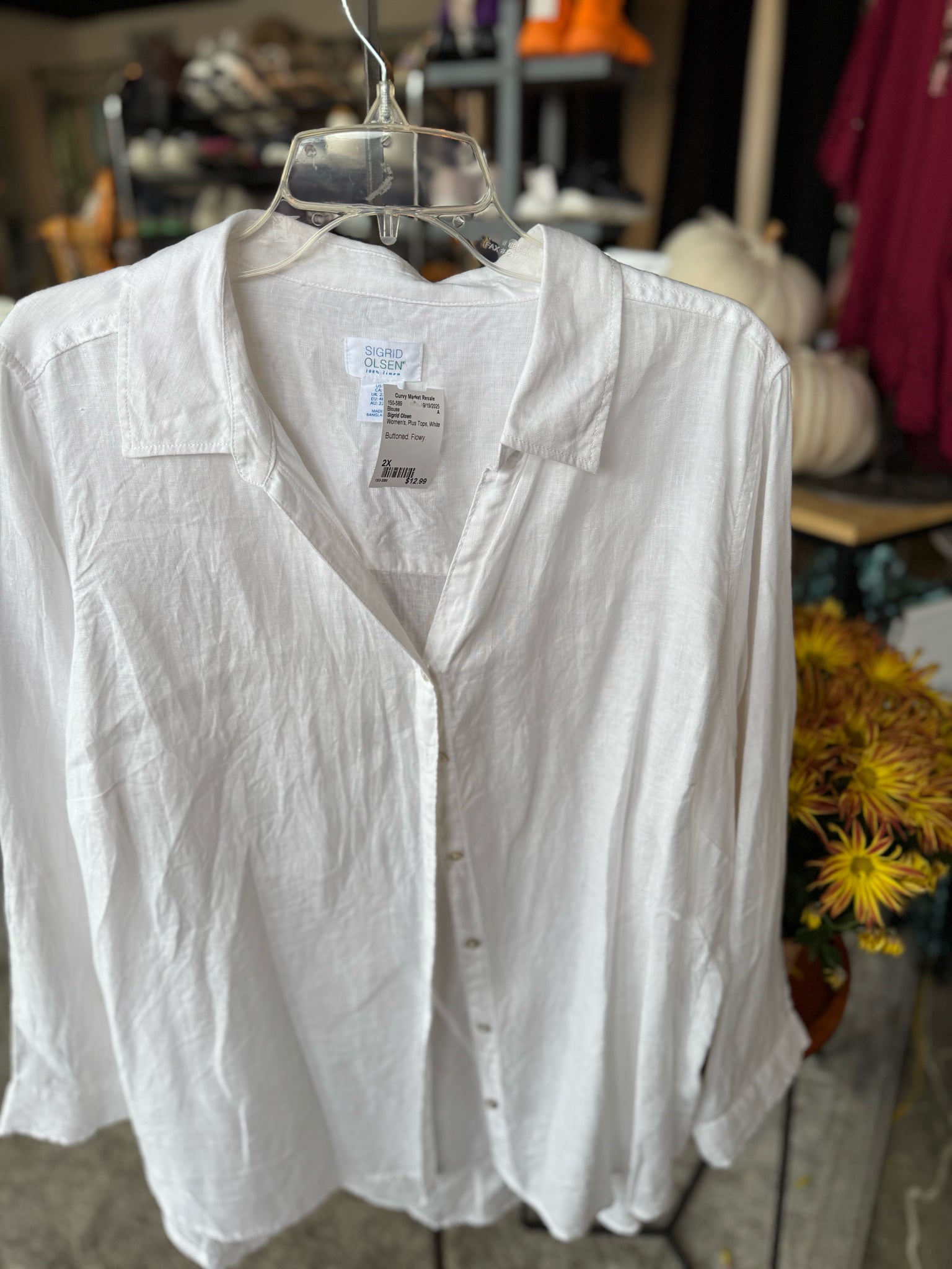 Sigrid Olsen Plus Tops Size 2X Blouse