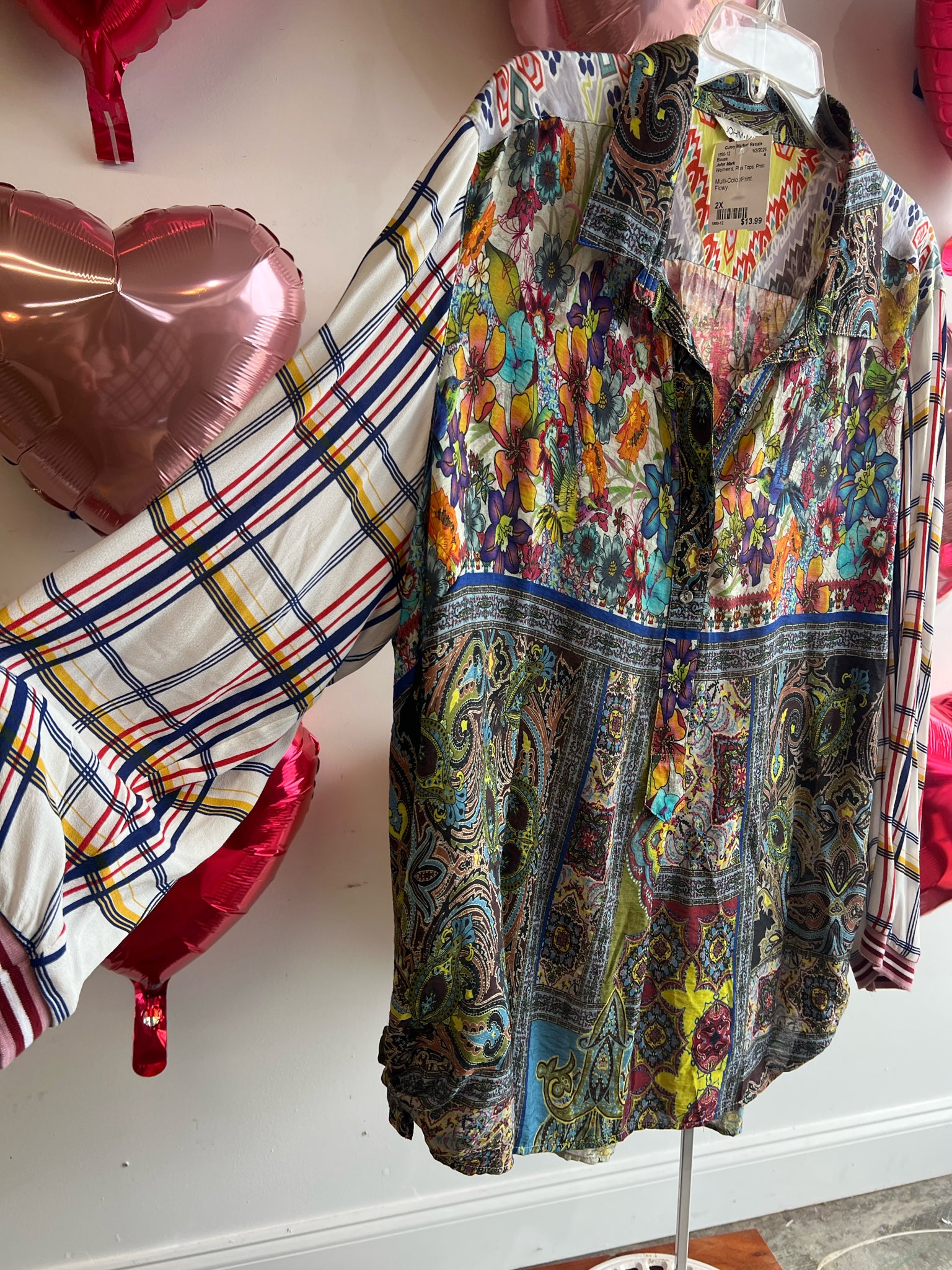 John Mark Plus Tops Size 2X Blouse